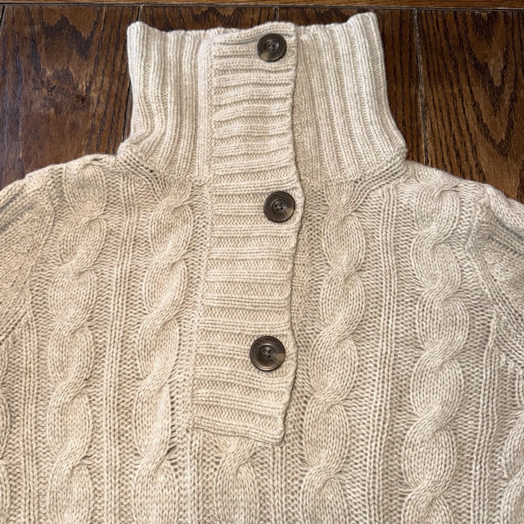 Eddie Bauer VINTAGE Eddie Bauer Cardigan Sweater Women’s Medium Wool Blend Cable Knit Y2K Size M / US 6-8 / IT 42-44 - 2 Thumbnail