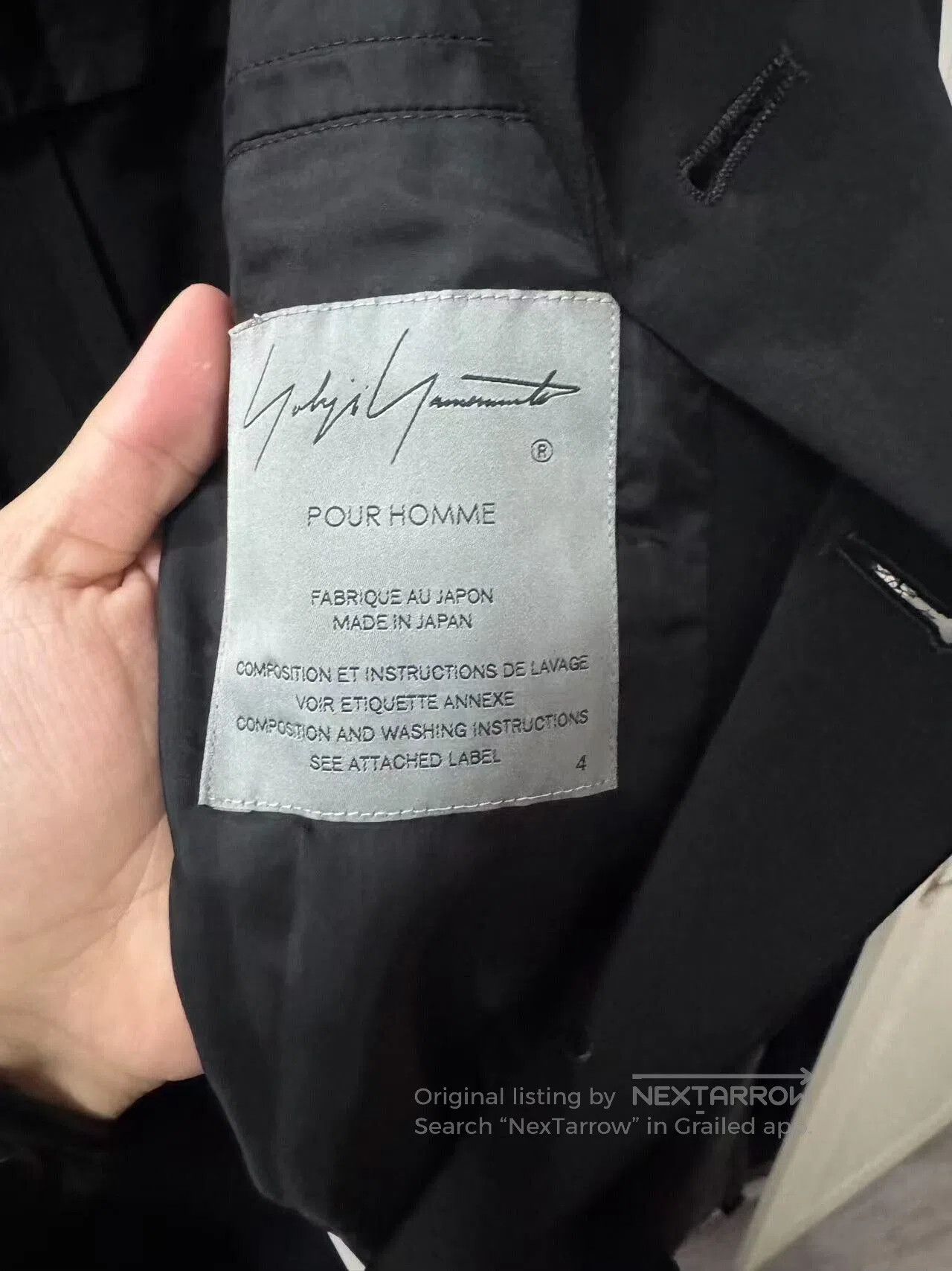 Yohji Yamamoto Yohji Yamamoto Black Jacket for Women. Size XL / US 12-14 / IT 48-50 - 4 Thumbnail