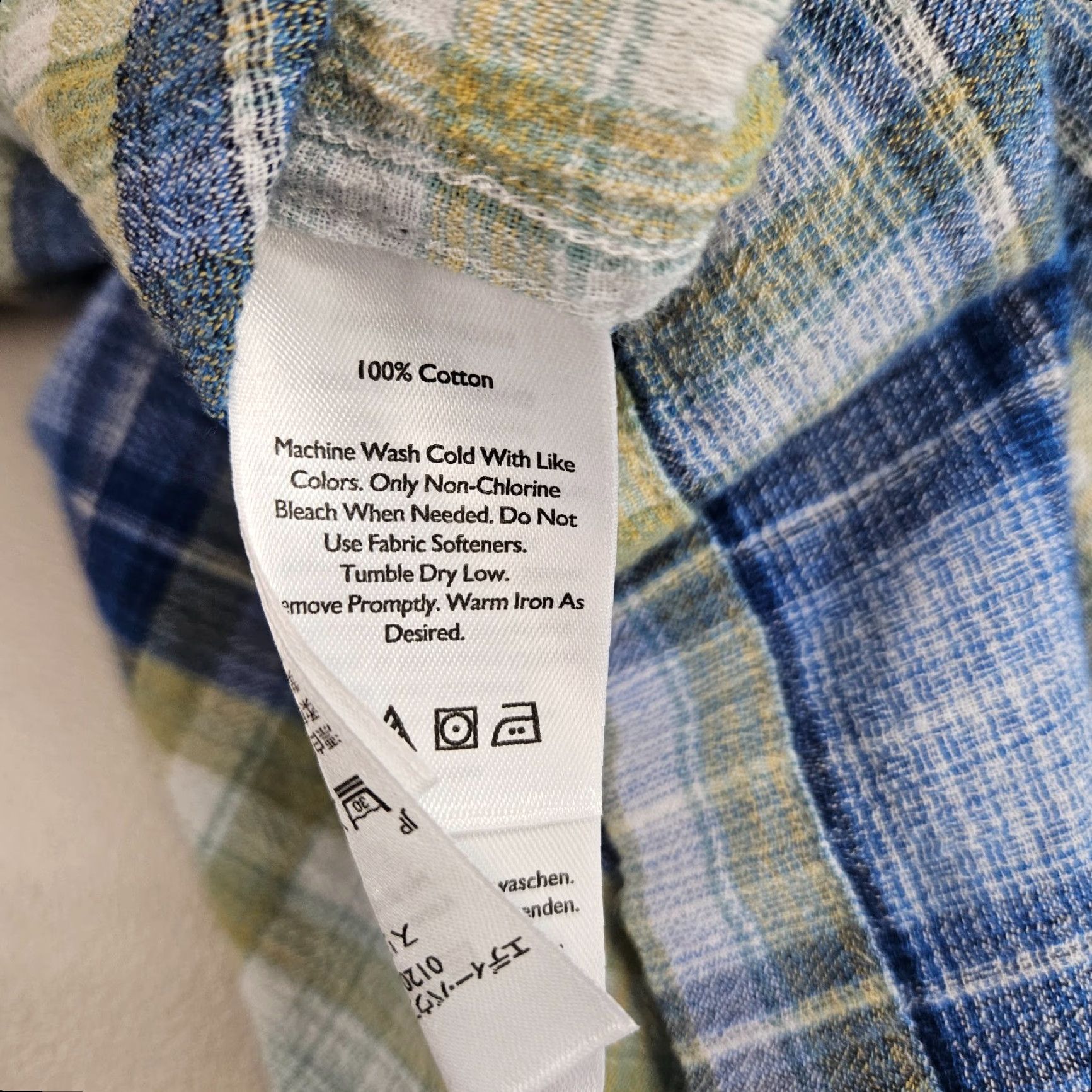Eddie Bauer Eddie Bauer Mens Button Front Shirt 2XL Tall Plaid Blue Green Cotton Long Sleeve Button-Up Mens Size US XXL / EU 58 / 5 - 5 Thumbnail