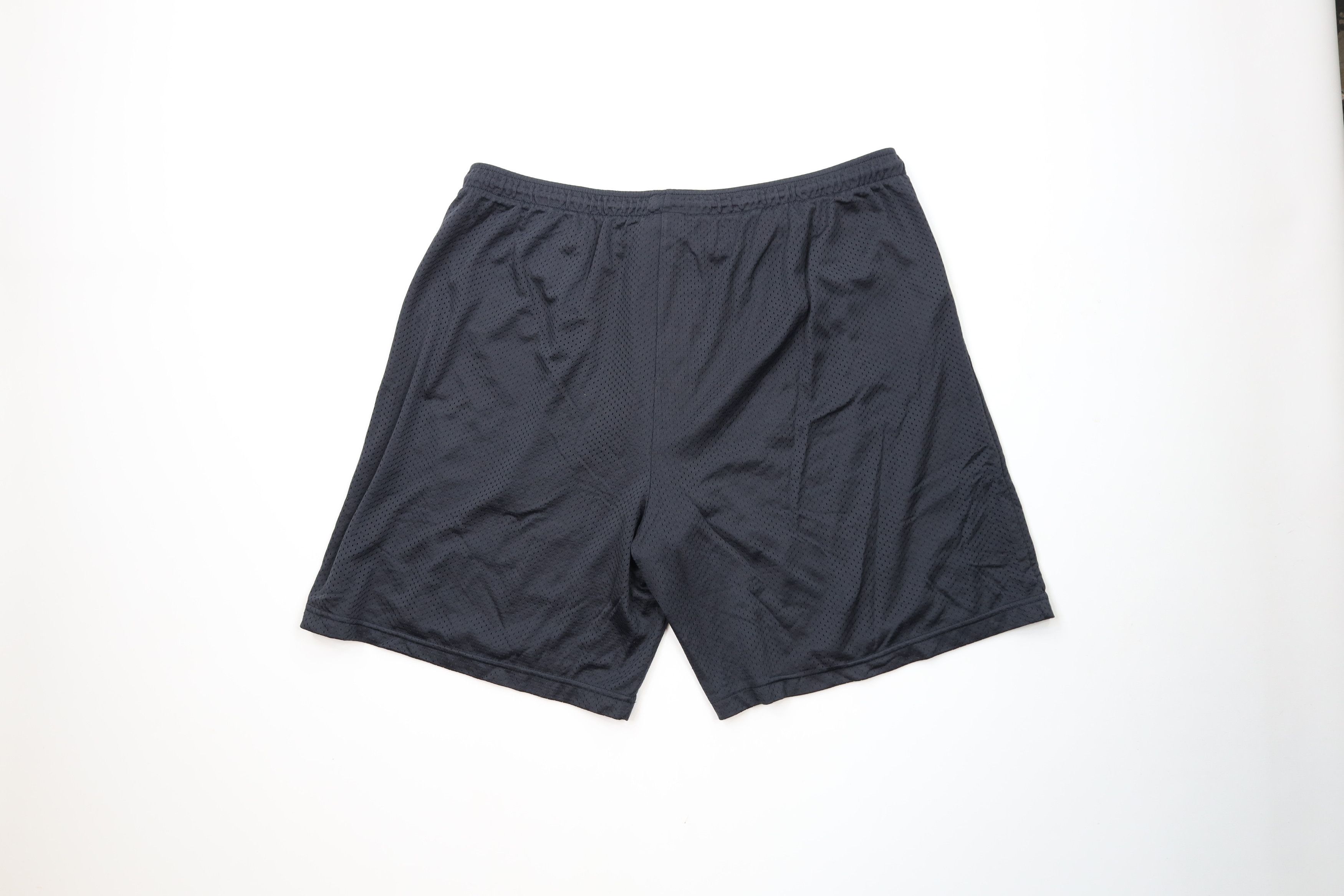 New Balance × Vintage Vintage 90s New Balance Above Knee Mesh Shorts Black Nylon Size US 38 / EU 54 - 10 Thumbnail