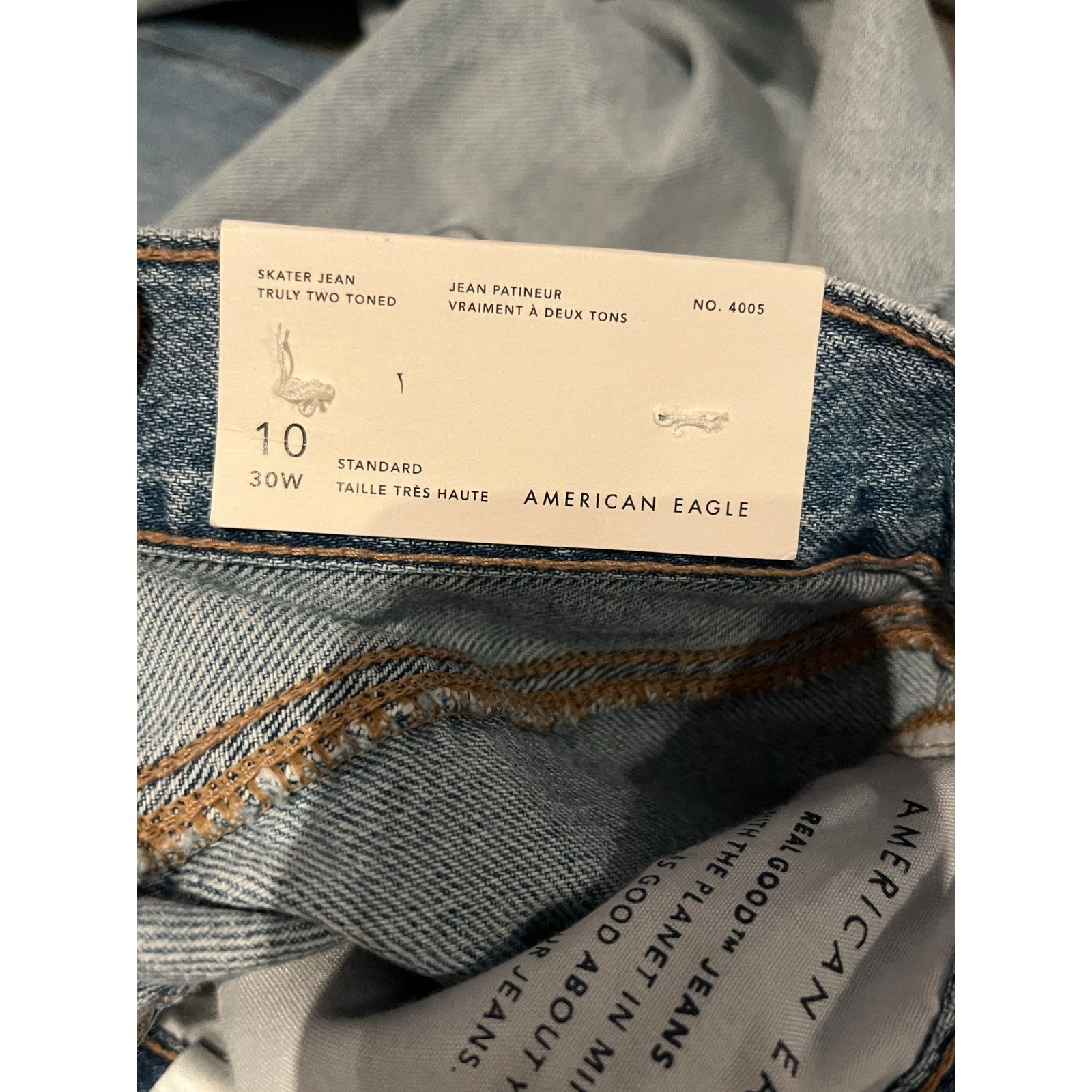 American Eagle Outfitters American Eagle - Skater Jean / 10 / Blue / NWT Size 32" / US 10 / IT 46 - 7 Thumbnail