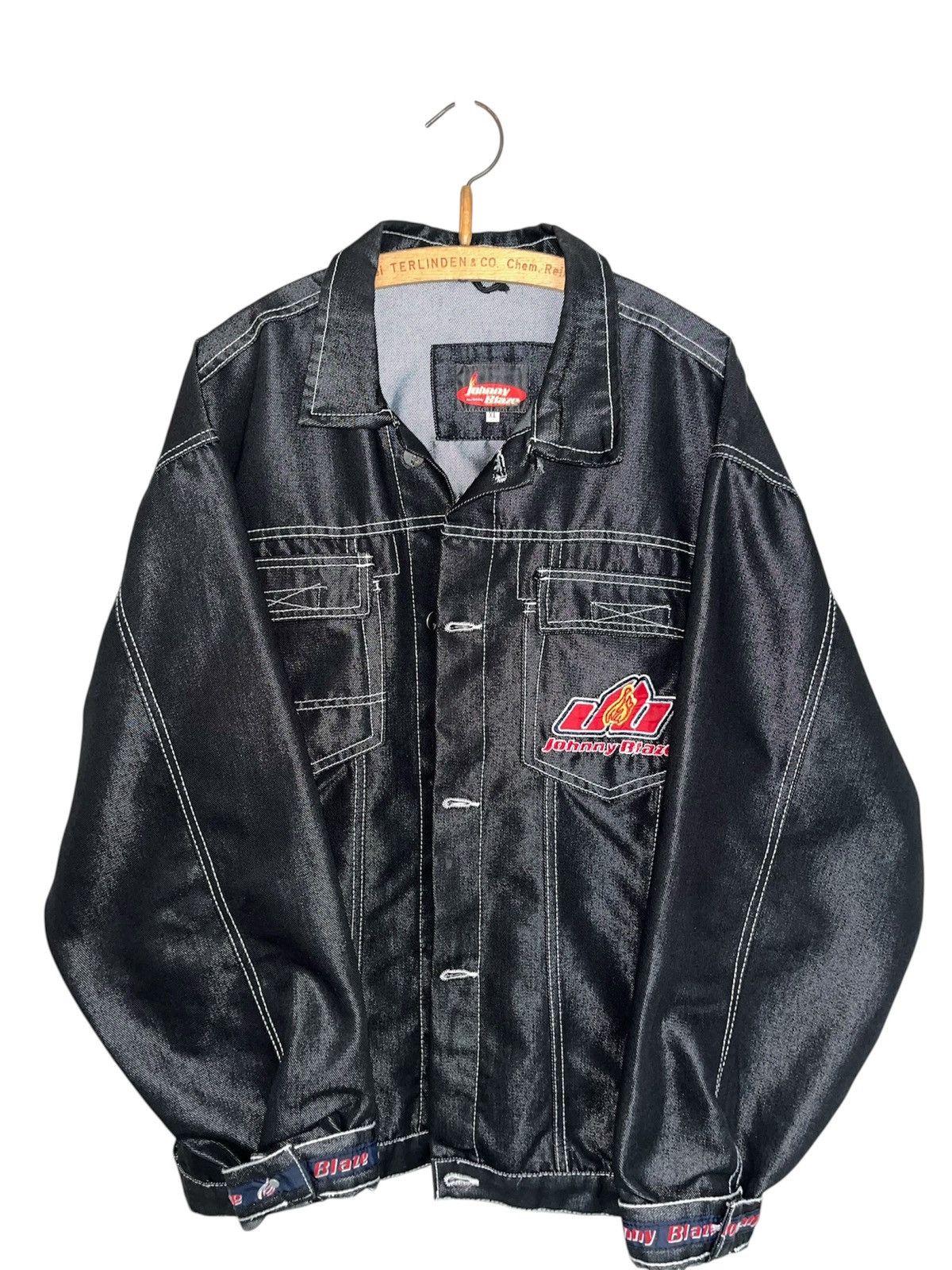 Vintage Johnny Blaze VintageDenimJacket–Rare90sHip-Hop/Y2KStreetwear Size US L / EU 52-54 / 3 - 1 Thumbnail