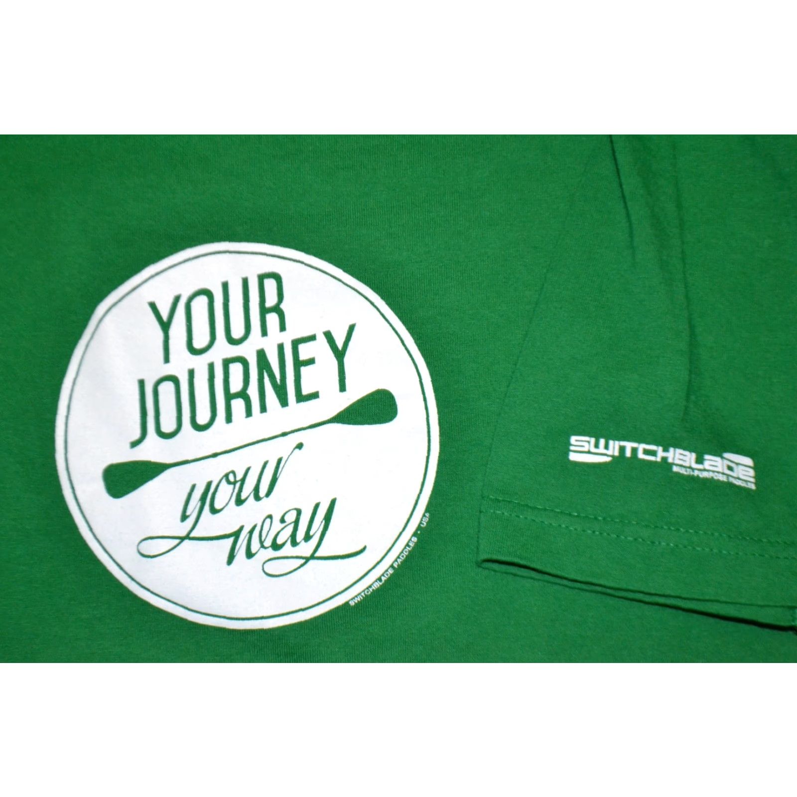 Vintage Switchblade Paddles T Shirt Kayak Canoe Paddle Board Green M Mens Graphic Tee Short Sleeve 100% Cotton Regular 2000s? Size US M / EU 48-50 / 2 - 2 Thumbnail