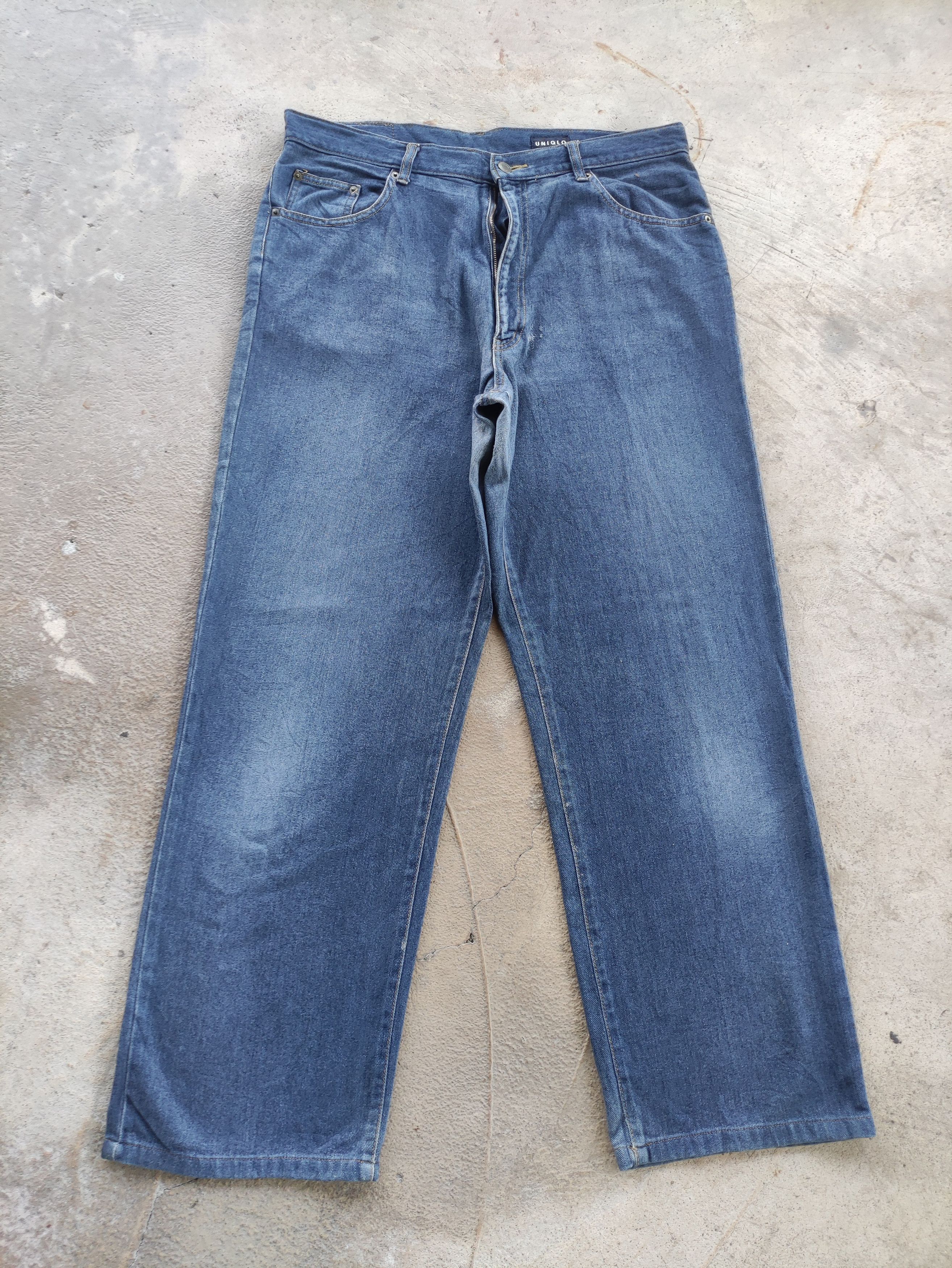 Japanese Brand Vintage Japanese Baggy Jean Distressed Faded Denim Pants Size US 37 - 1 Thumbnail