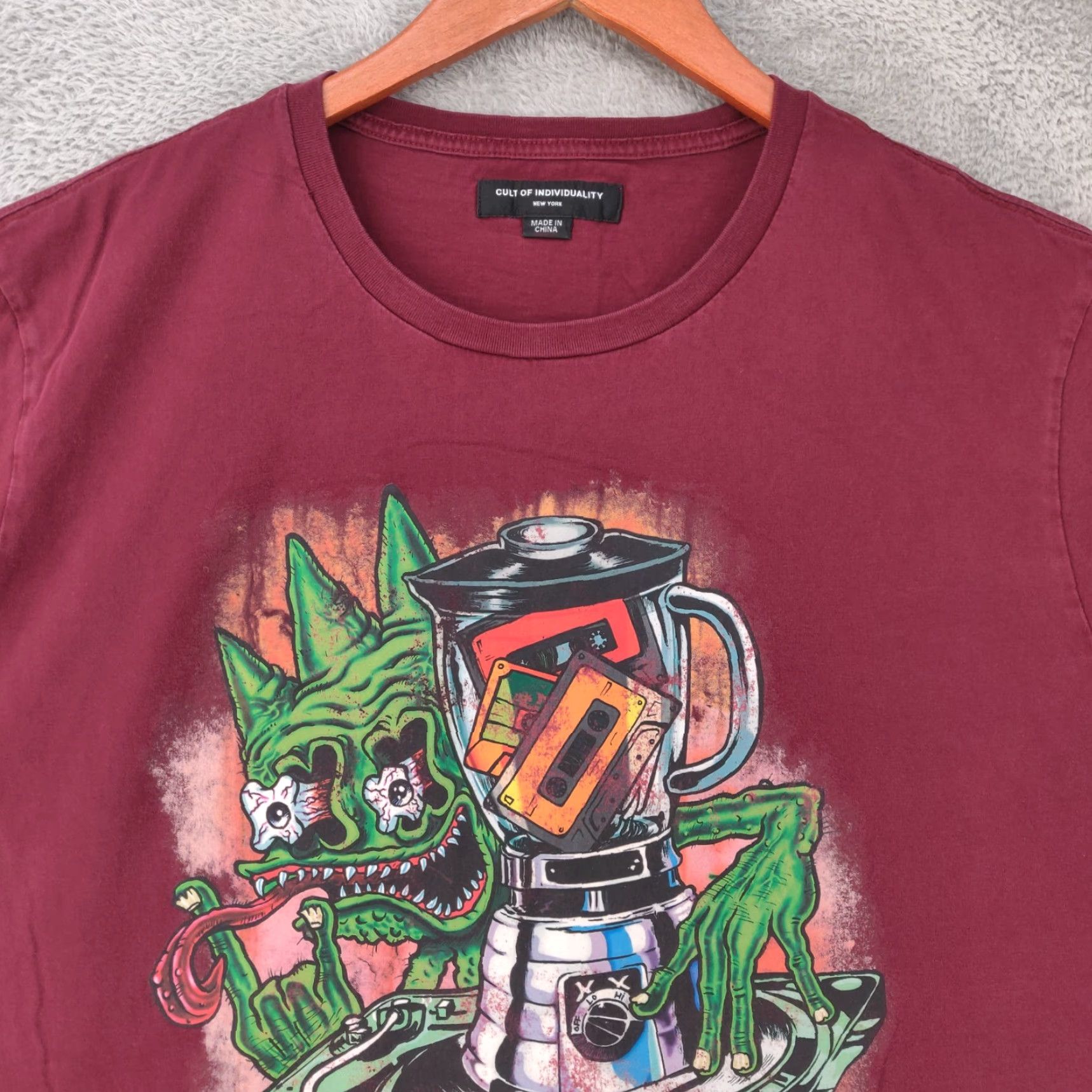 Cult Of Individuality Cult Of Individuality T Shirt Mens 2XL Red Short Sleeve DJ Blender Art Tee Size US XXL / EU 58 / 5 - 4 Thumbnail