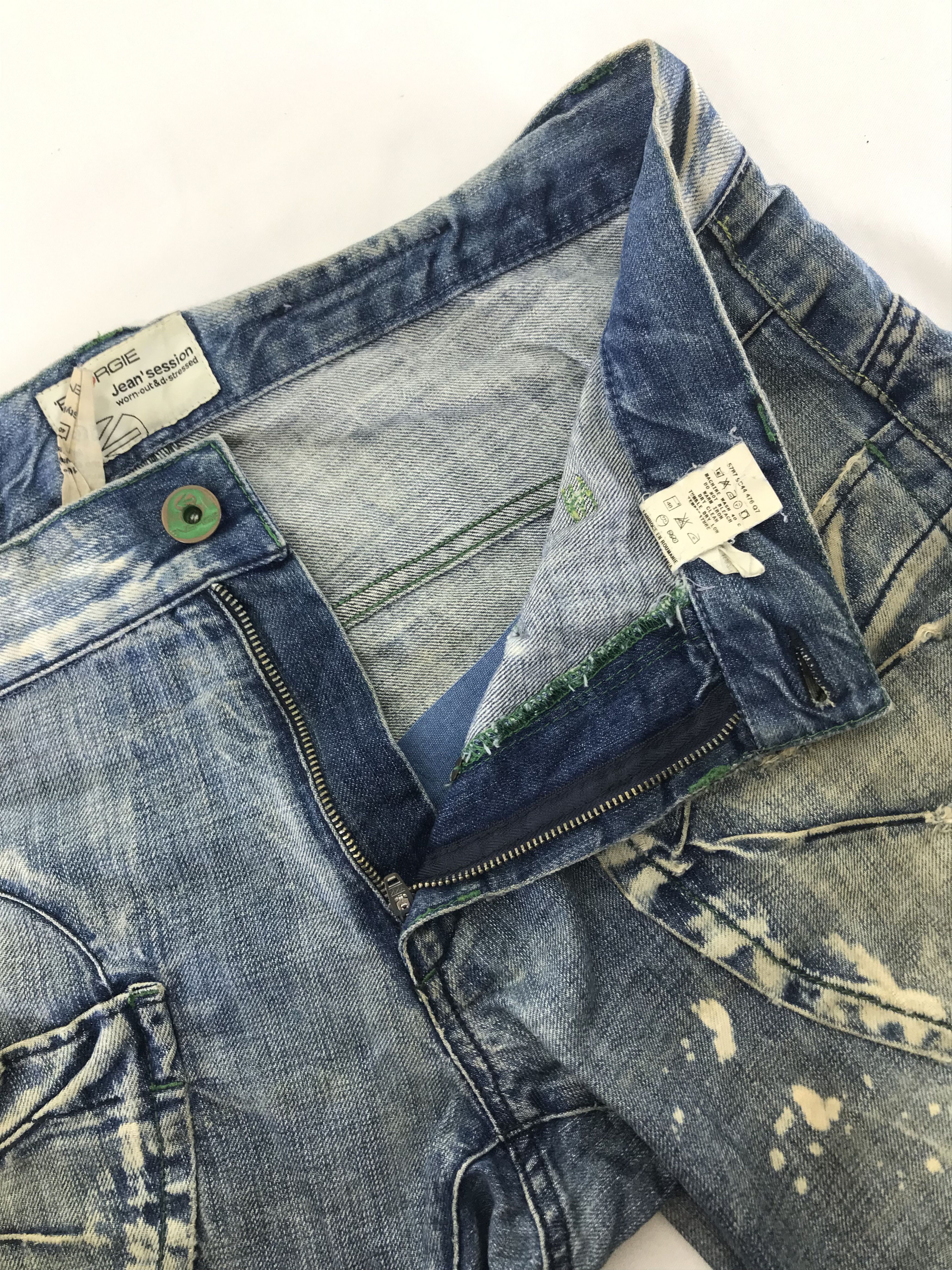 Energie Vintage Energie Faded Blue Bush Jeans Size US 34 / EU 50 - 9 Thumbnail