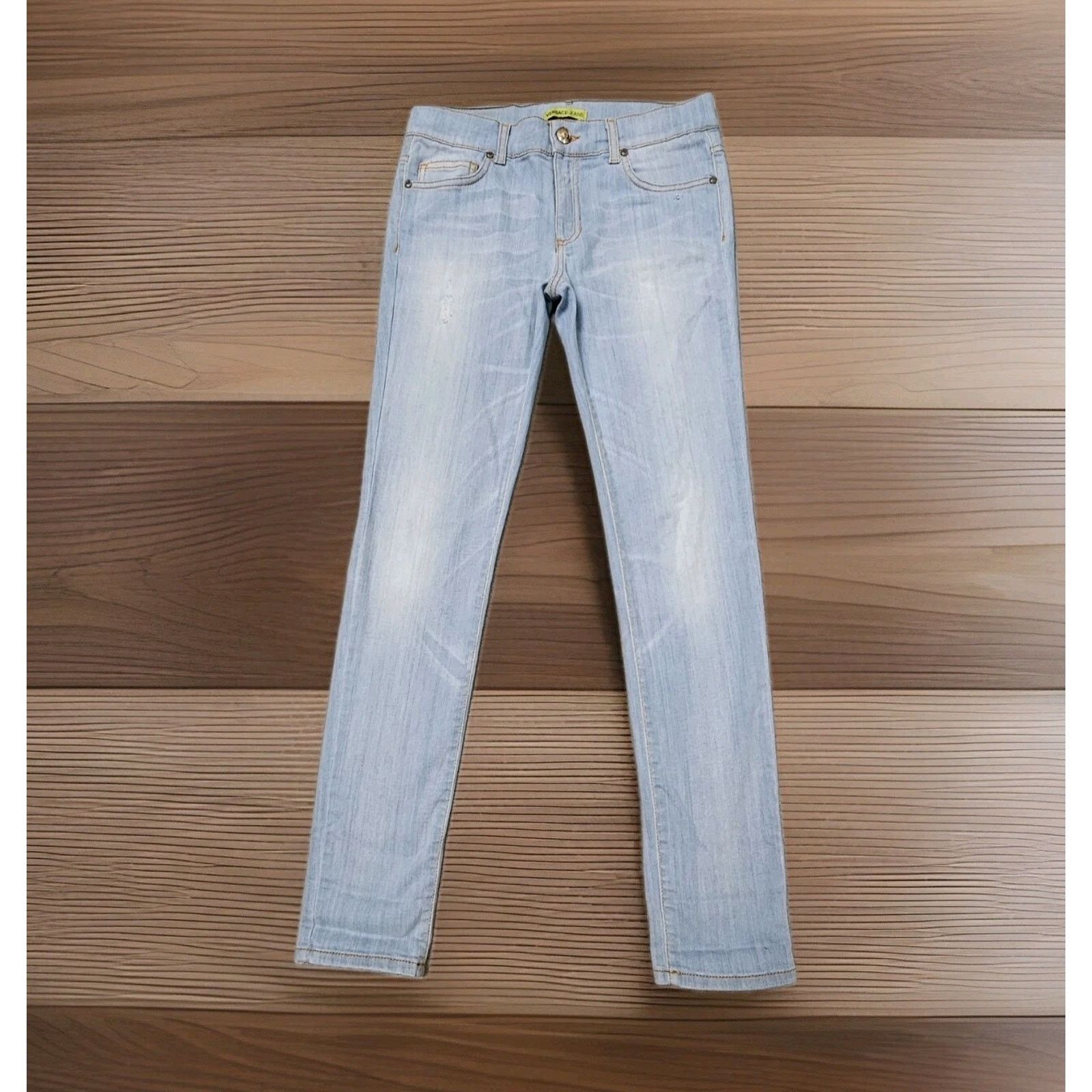 Versace VERSACE Vintage Womens Jeans Low Waist & Skinny Jeans 25 Size 25" / US 0 / IT 36 - 1 Thumbnail