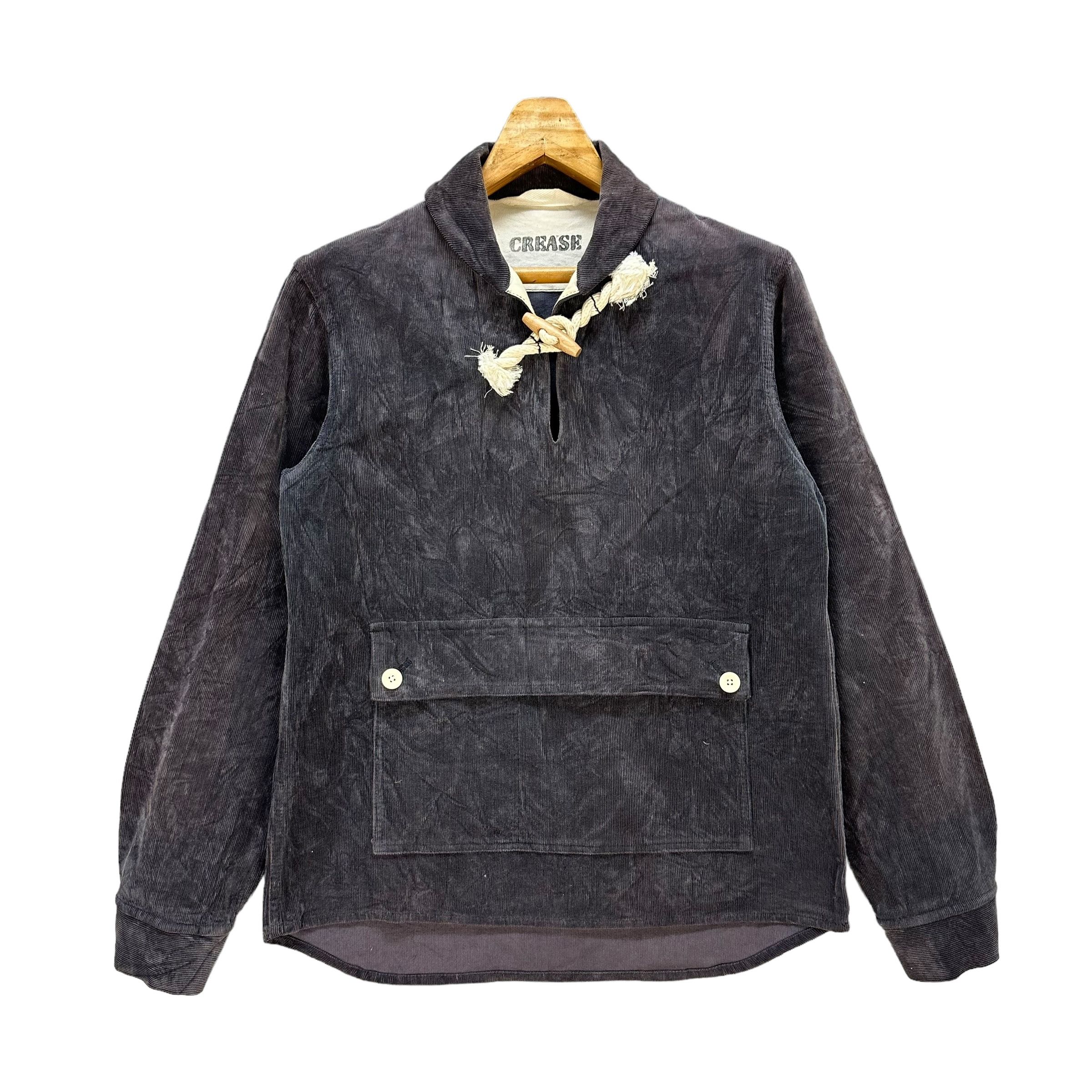 Japan Rags CREASE Made in Japan Corduroy Pullover Jacket #A42-0968 Size US M / EU 48-50 / 2 - 1 Thumbnail