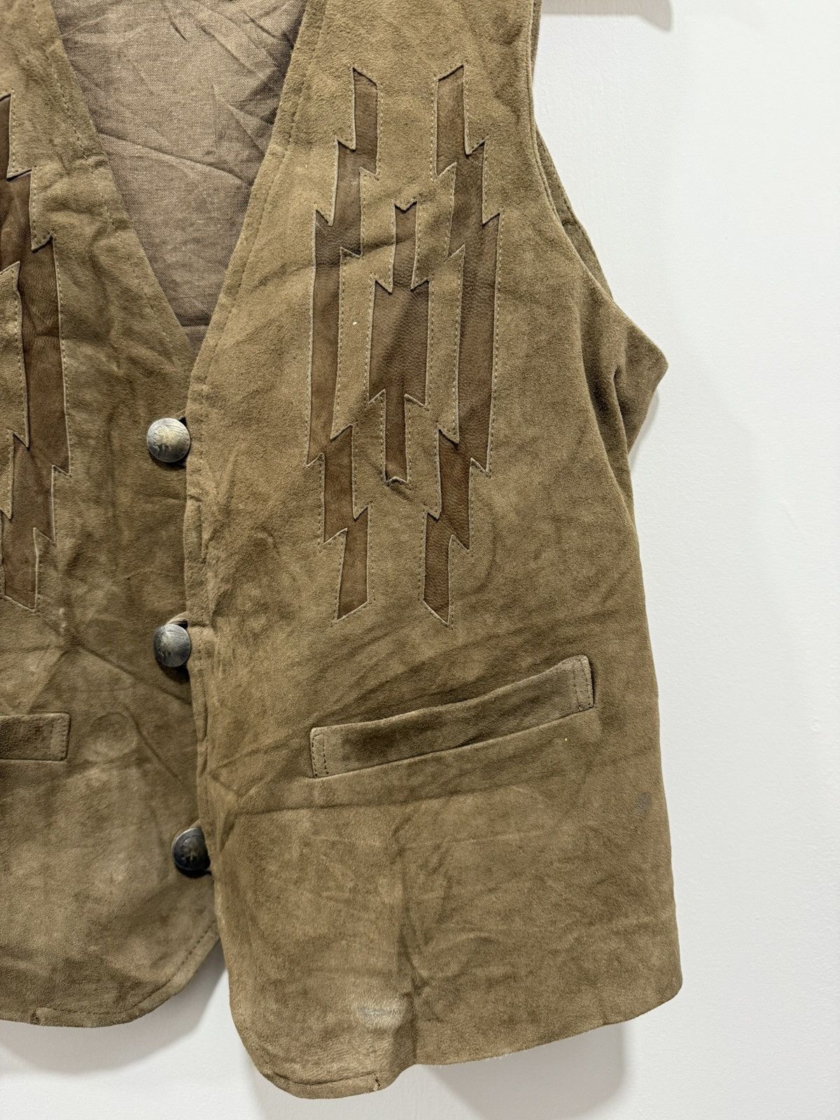 Japanese Brand × Leather G.O.A Suede Leather Vest Size US M / EU 48-50 / 2 - 4 Thumbnail