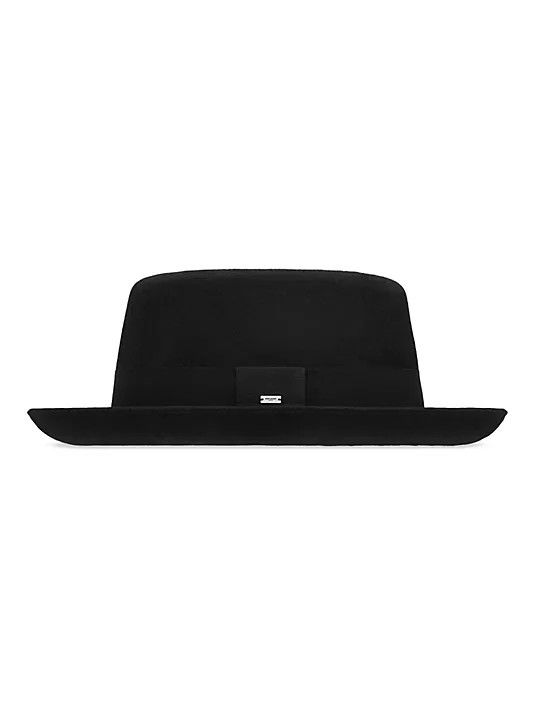 Saint Laurent Paris o1bcso1str0325 Size: 58/Trilby Hat in Wool Felt in Black Size ONE SIZE - 3 Thumbnail