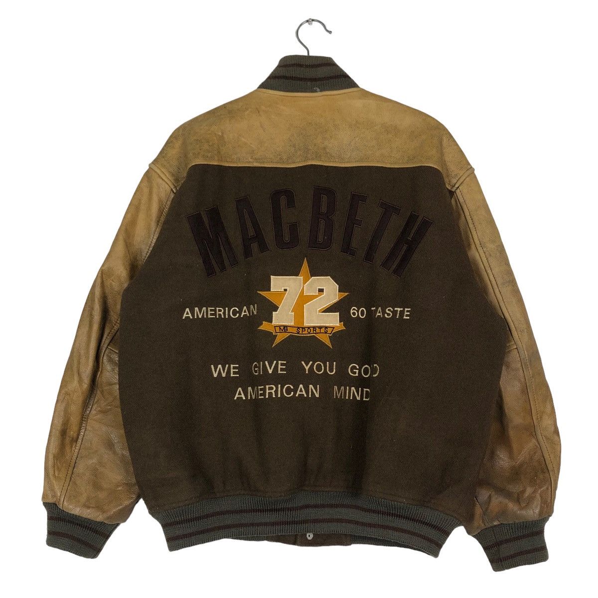 Japanese Brand 🔥Vintage Varsity Jacket Jumper Stadium Leather Macbeth Size US M / EU 48-50 / 2 - 8 Thumbnail