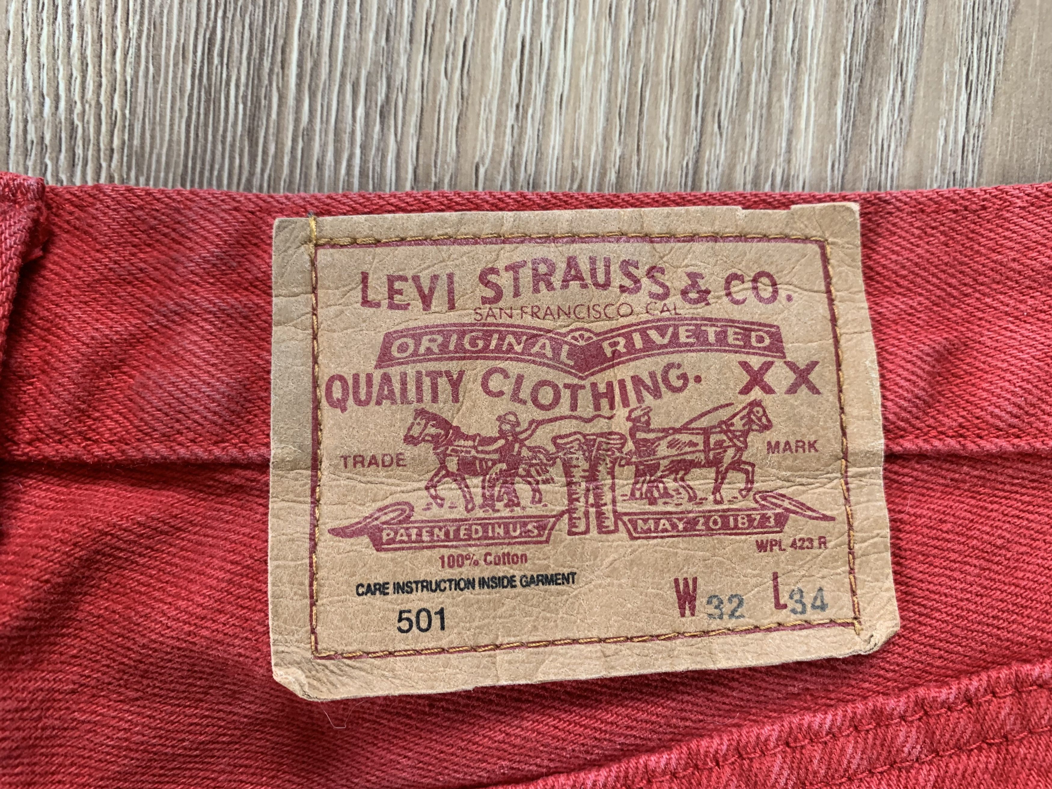 Levi's × Levi's Vintage Clothing × Vintage Vintage Levis 501 Coral Jeans Size US 32 / EU 48 - 8 Thumbnail