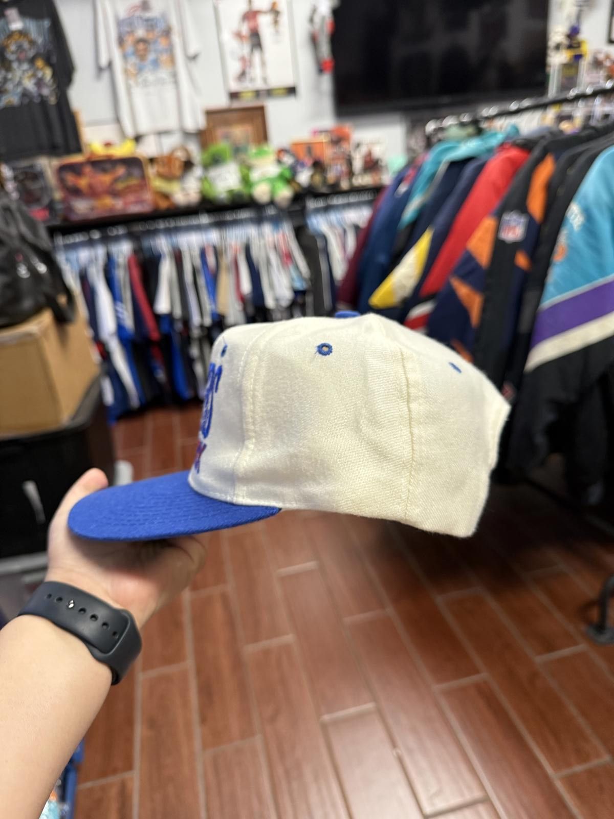 NHL 90's Vintage New York Rangers Snapback Hat Size ONE SIZE - 2 Thumbnail