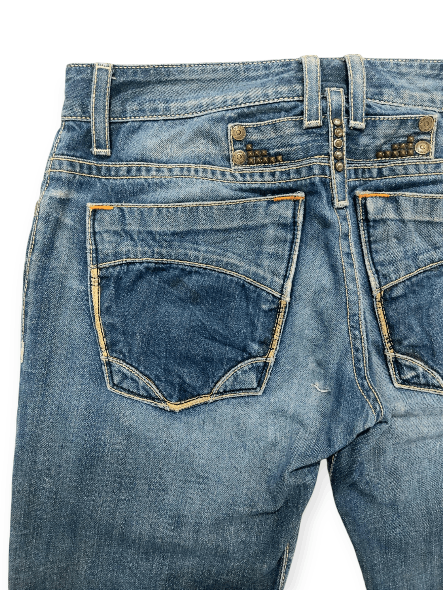 Robins Jeans Robins Jeans Flare Buckle Back Denim Size US 34 / EU 50 - 16 Thumbnail