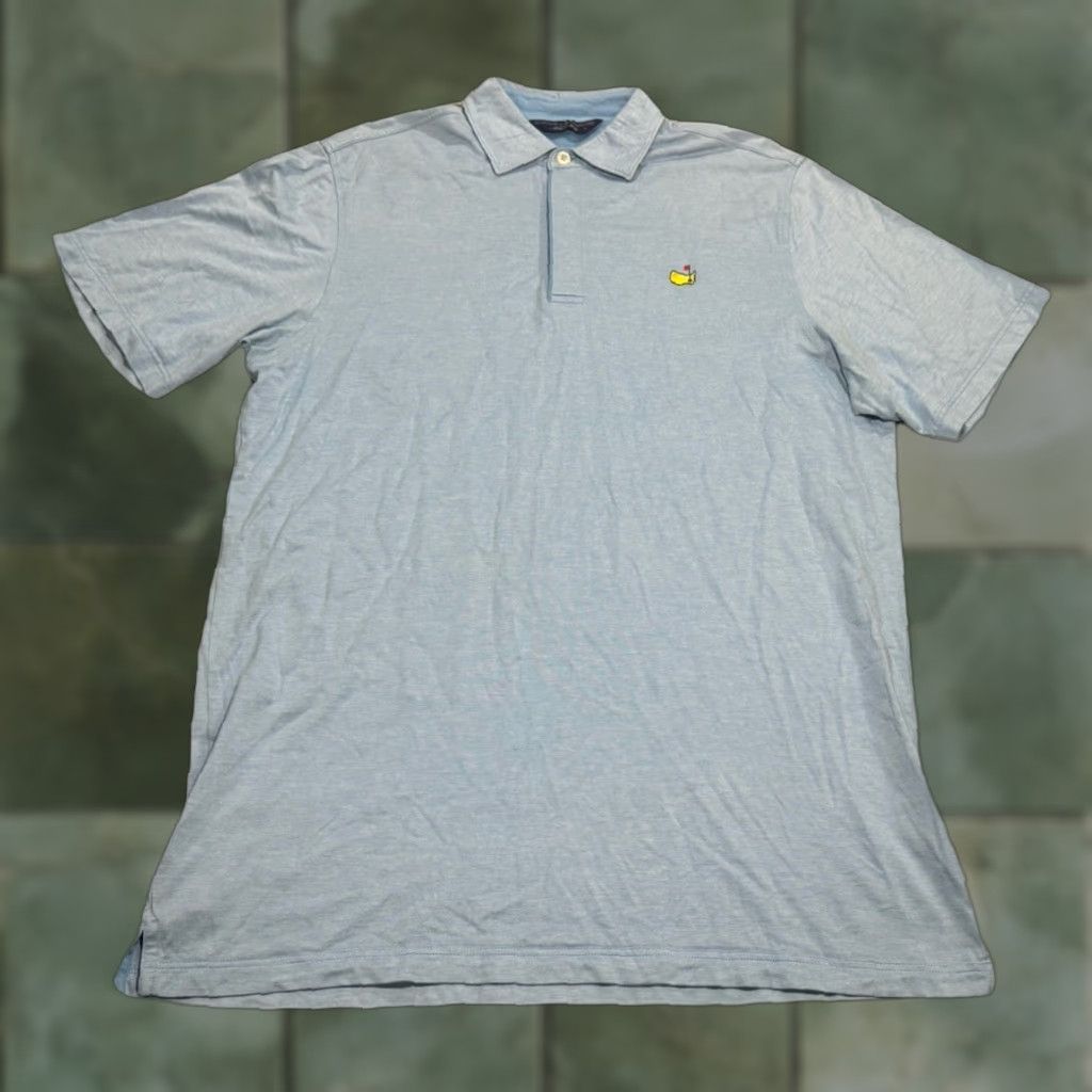 Vintage Masters Clubhouse Collection Golf Shirt Mens L Light Blue Performance Size US L / EU 52-54 / 3 - 1 Thumbnail