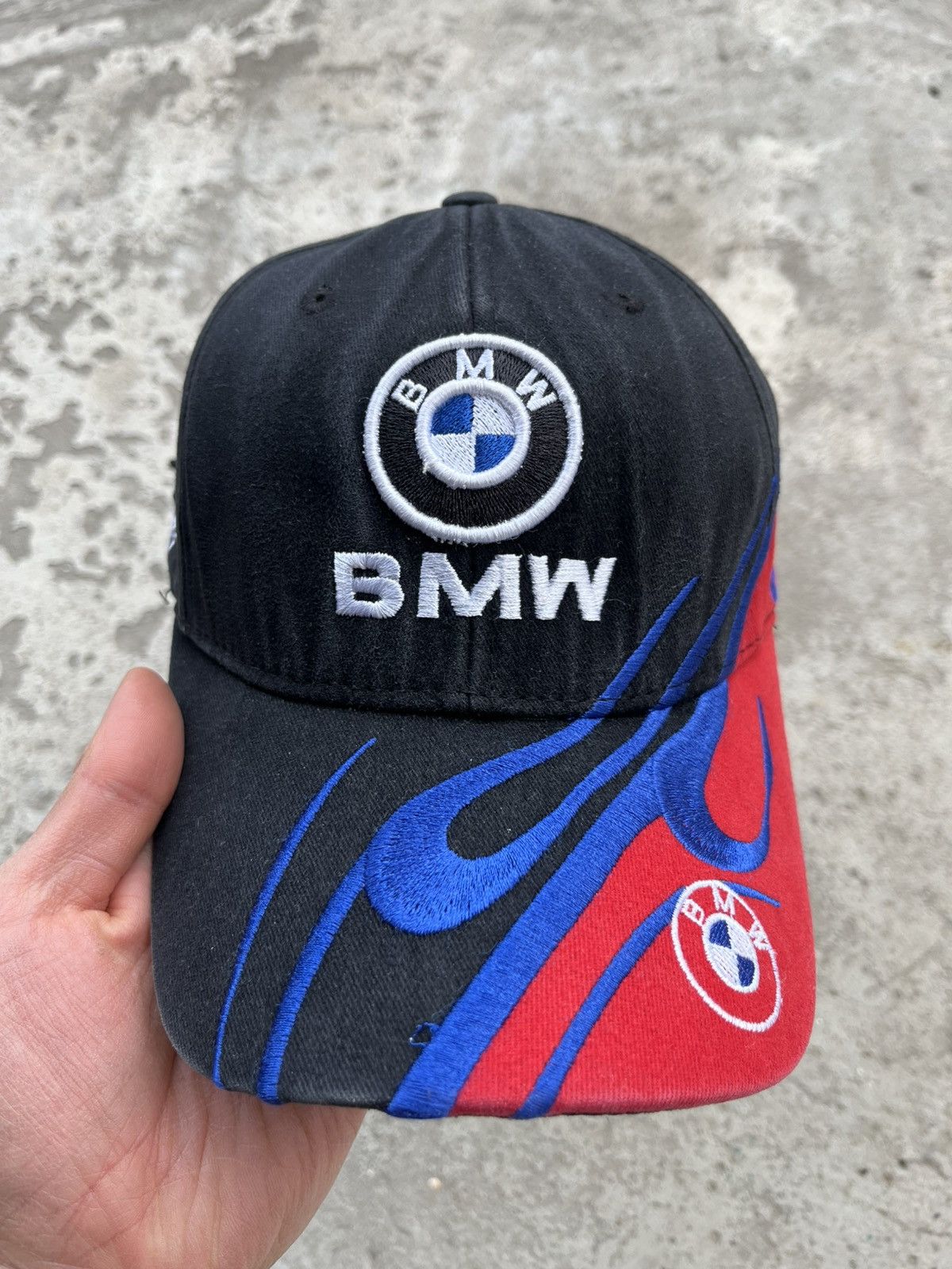 BMW × Vintage Vintage BMW Racing Flames Cap Hat Y2K like Vetements Yeezy Size ONE SIZE - 2 Thumbnail