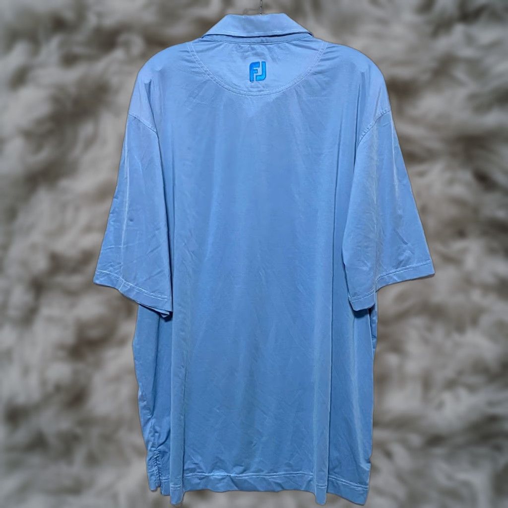 Footjoy Footjoy Polo Mens XL Blue Striped Polo Athleisure Casual Activewear Golf Shirt Mens XL Blue Striped Footjoy Polo Size US XL / EU 56 / 4 - 1 Thumbnail