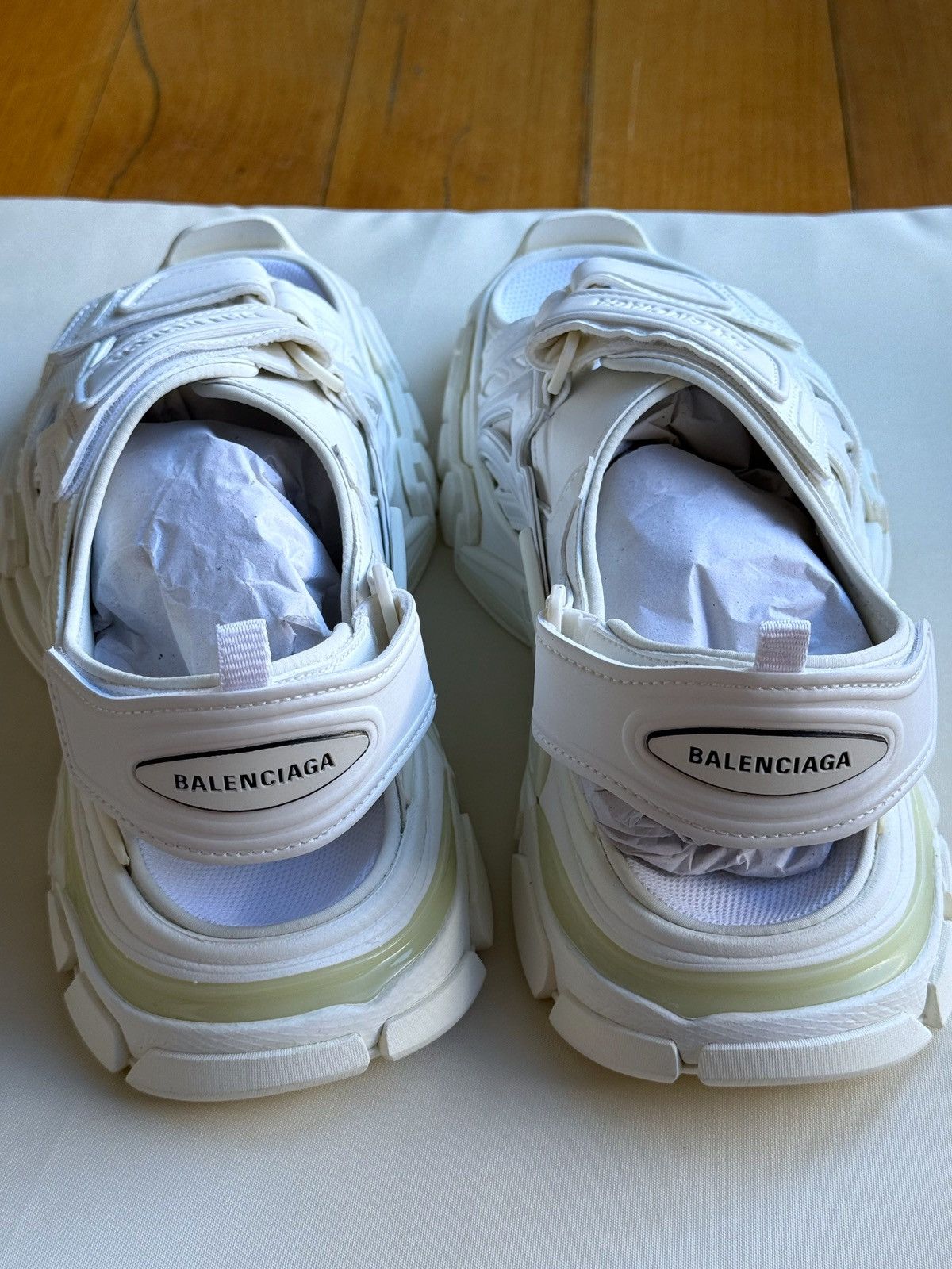 Balenciaga Balenciaga Track Sandal 'Triple White' Size US 9 / EU 42 - 9 Thumbnail