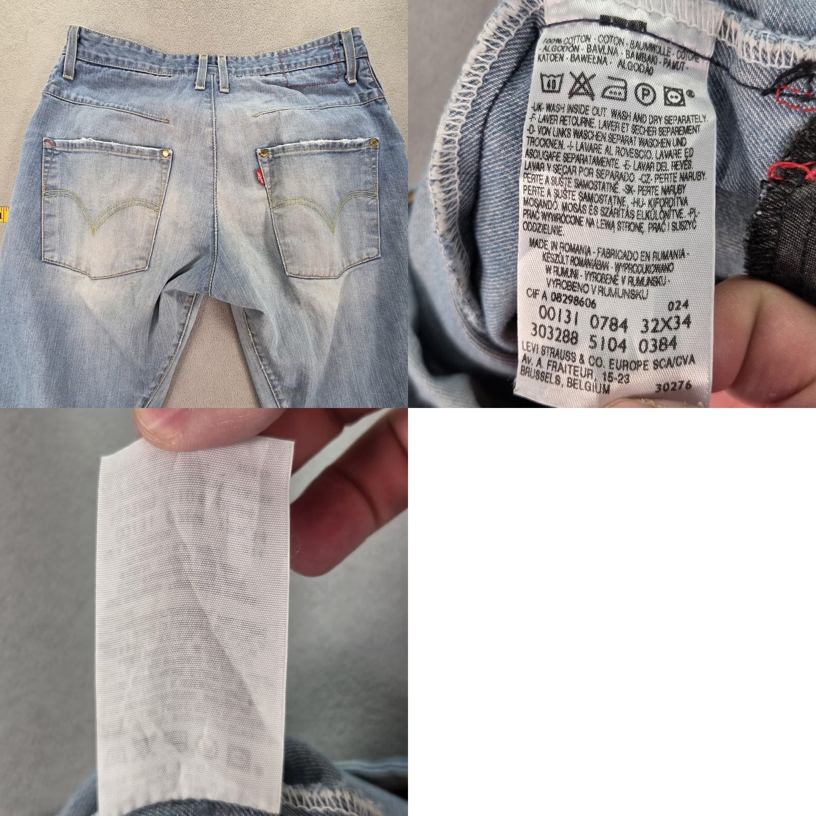 Levi's Levi'S VTG Engineered Jeans - Men Blue Light Wash Fit 30 Size US 30 / EU 46 - 10 Thumbnail