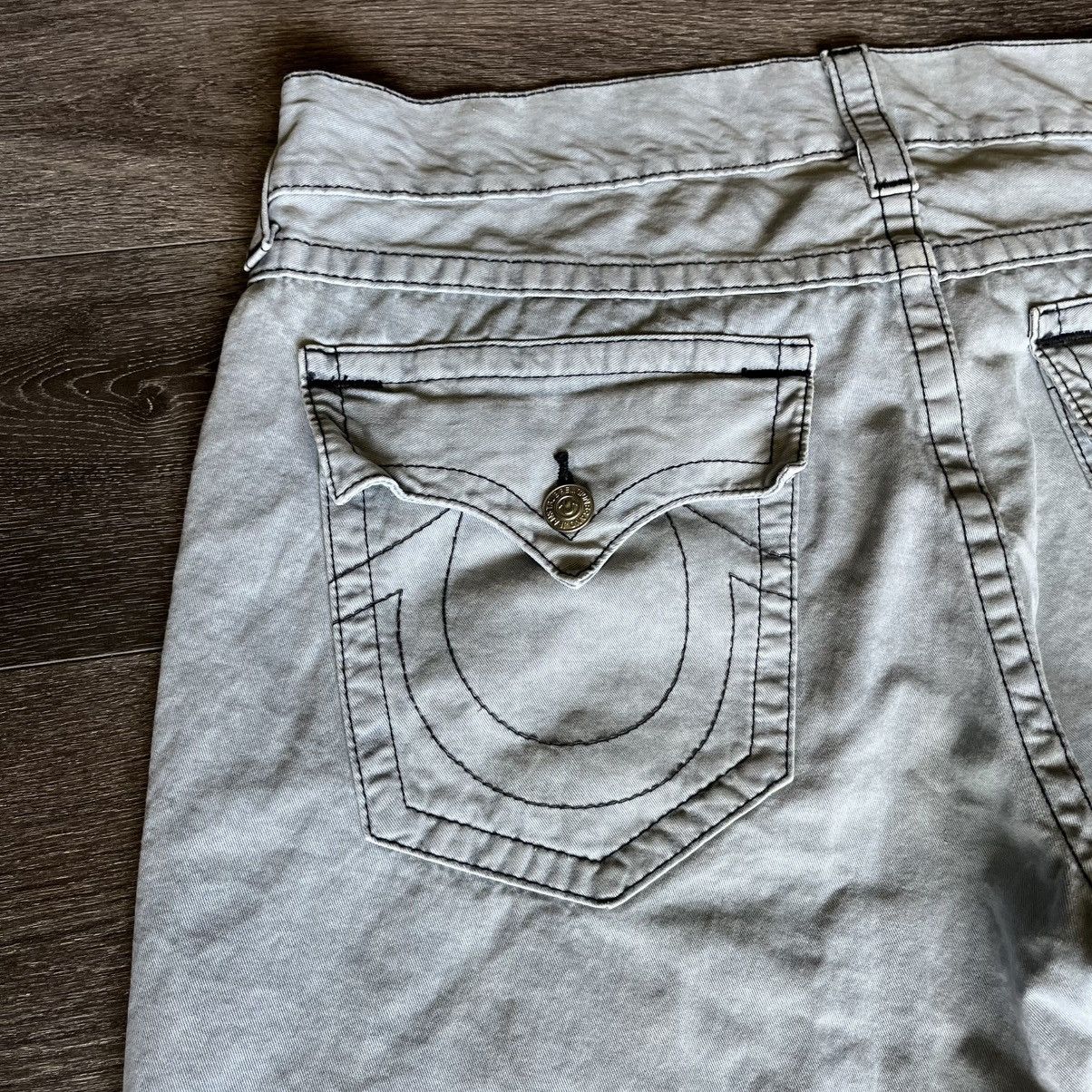 True Religion × Vintage Vintage 2000s True Religion Smoke Rising Straight Flap Pants Size US 38 / EU 54 - 4 Thumbnail