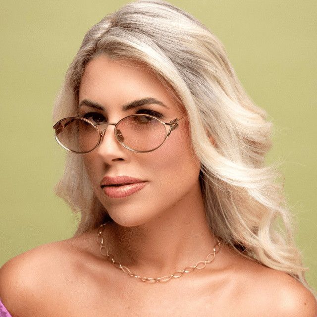 Miu Miu NEW Miu Miu MU52YS 5AK06S LOGO Oval Unisex Sunglasses Size ONE SIZE - 13 Thumbnail