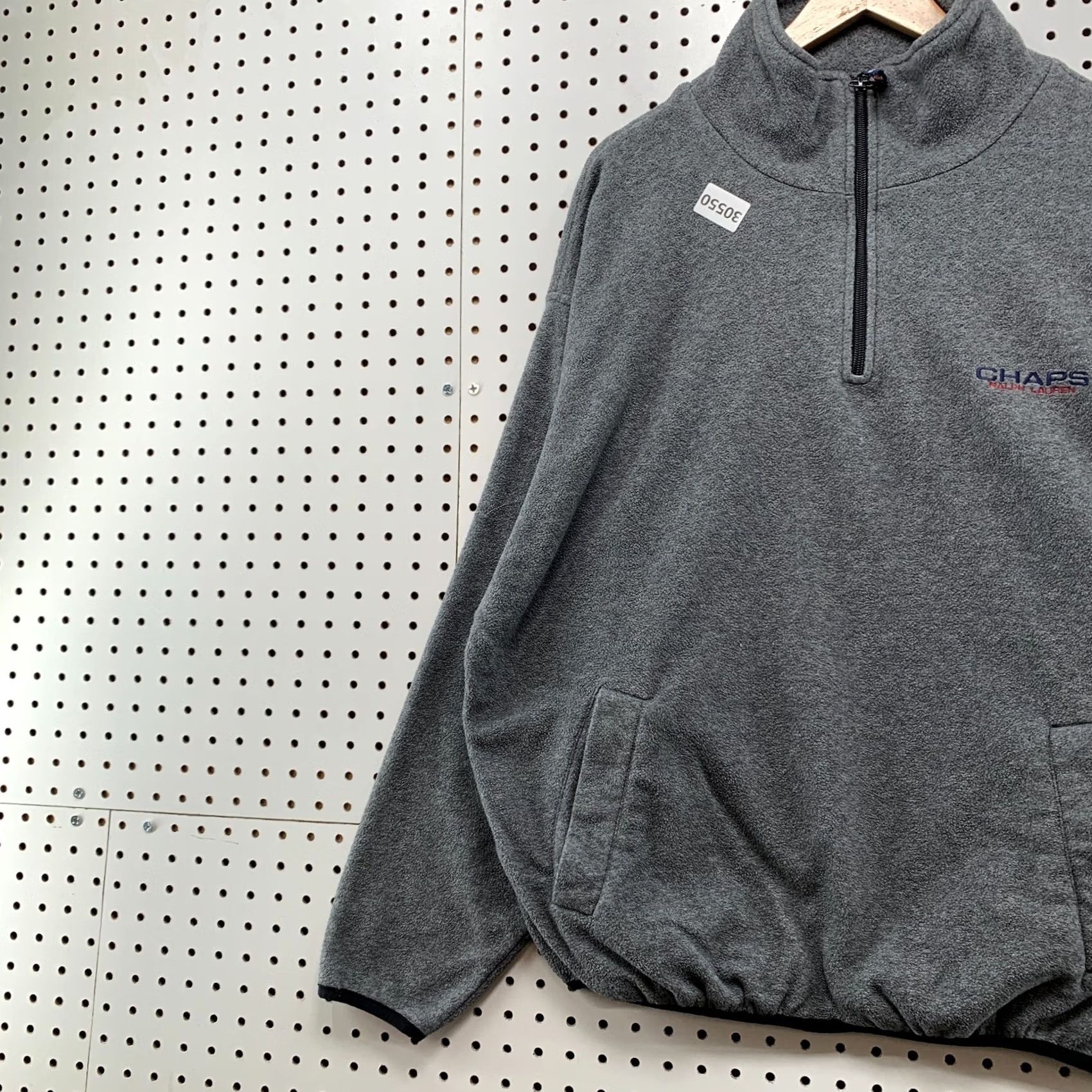 Chaps VINTAGE 90s Chaps Ralph’s Lauren 1/4 Zip Pullover Sweatshirt Men’s XL Gray 27x28 Size US XL / EU 56 / 4 - 3 Thumbnail