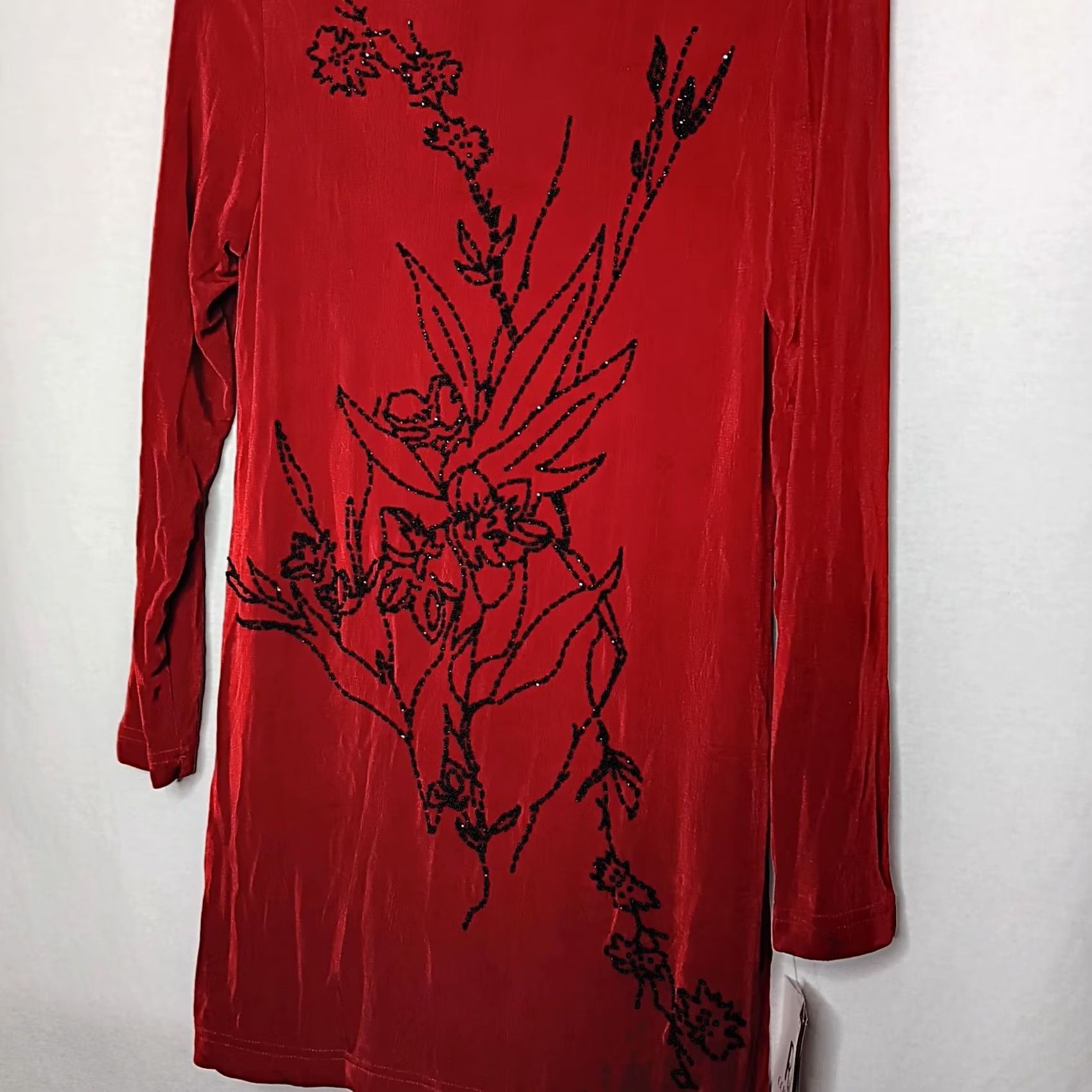 Vintage VINTAGE RJ Collection Chelsea Rousso Outfit Set Pants Shirt Red Beaded 2 Piece Women Size 8 Size M / US 6-8 / IT 42-44 - 3 Thumbnail