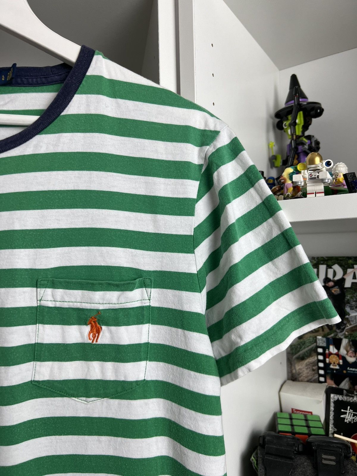 Polo Ralph Lauren × Ralph Lauren Polo Ralph Lauren striped pocket t-shirt tee L old money y2k Size US L / EU 52-54 / 3 - 4 Thumbnail