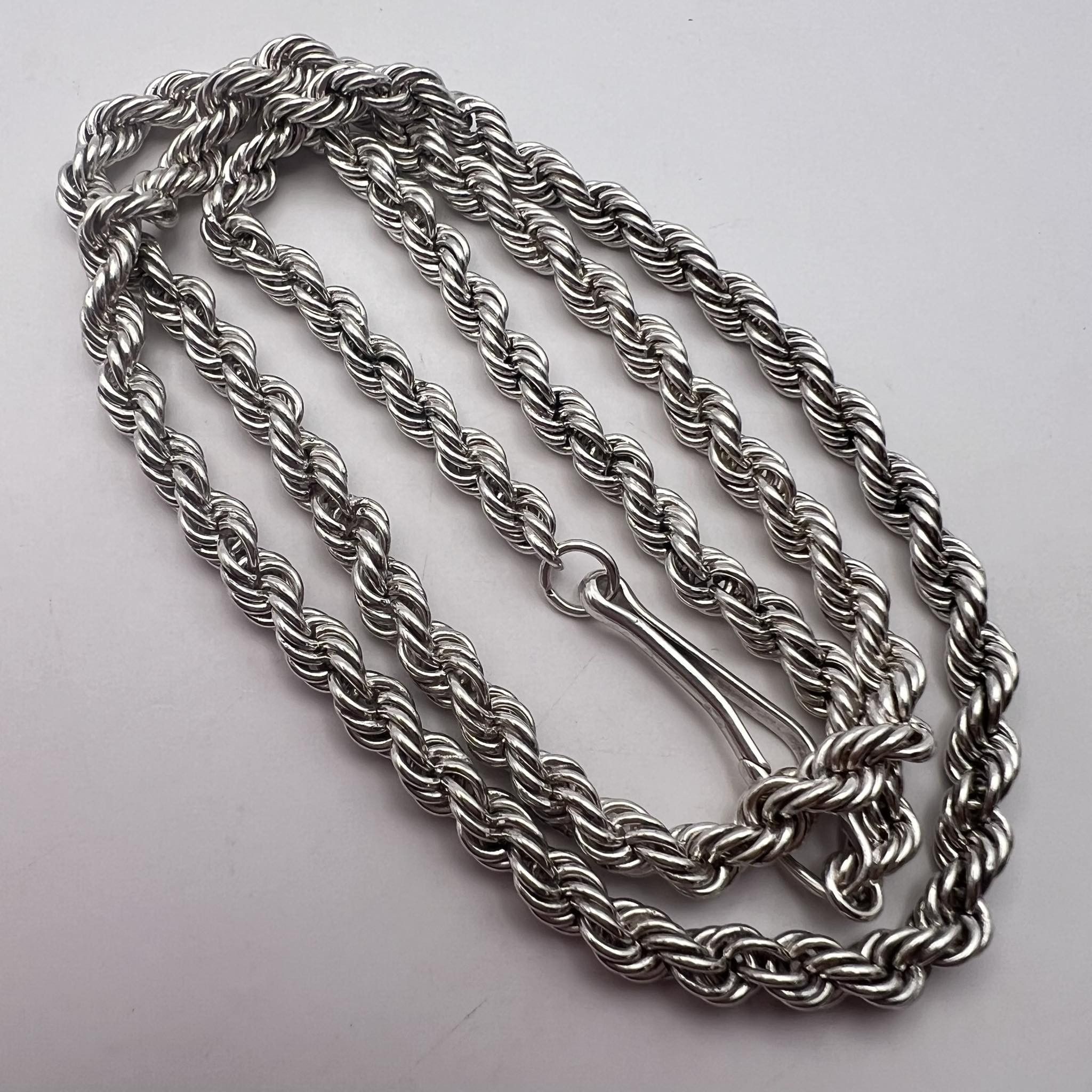 Sterling Silver × Vintage Vintage Sterling Silver 875 Jewelry Chain Marked 33g Size ONE SIZE - 1 Thumbnail