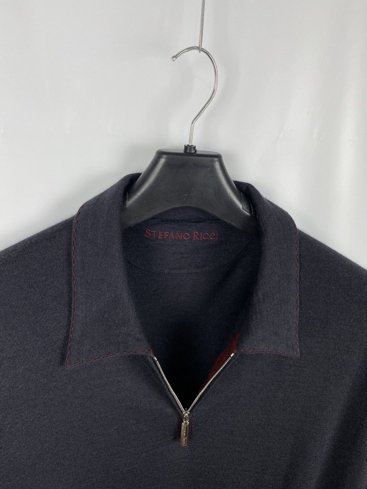 Stefano Ricci Stefano Ricci Cashmere-Silk 1/3 Zip Jumper Collared size 56 Size US XL / EU 56 / 4 - 9 Thumbnail