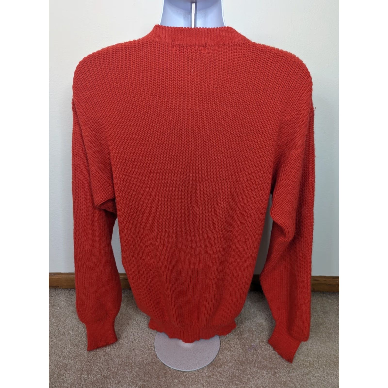 Vintage VINTAGE Expressions Dad Sweater Cosby 90s Mens Medium Crewneck Red S3C Crewneck (Sleeves 24) Size US M / EU 48-50 / 2 - 3 Thumbnail