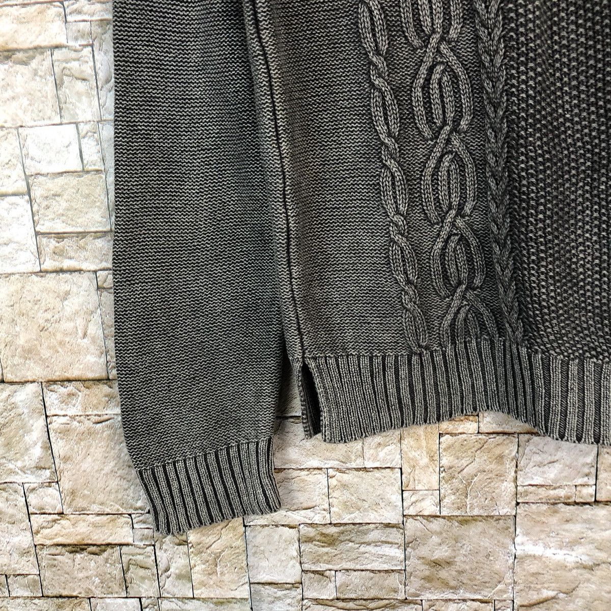 GU × Homespun Knitwear × Japanese Brand GU Grey faded cable Knitwear #A1110 Size US S / EU 44-46 / 1 - 7 Thumbnail