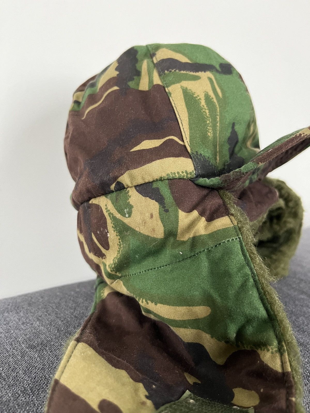 Vintage Kurt Cobain Style DPM Camo Trapper Hat Military Ushanka Size ONE SIZE - 16 Thumbnail