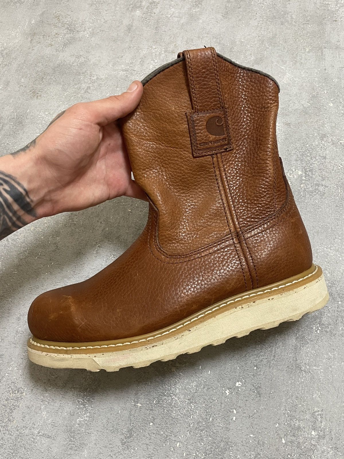 Carhartt Carhartt Steel Toe Leather Work Boots Brown Size 41 Size US 8 / EU 41 - 13 Thumbnail
