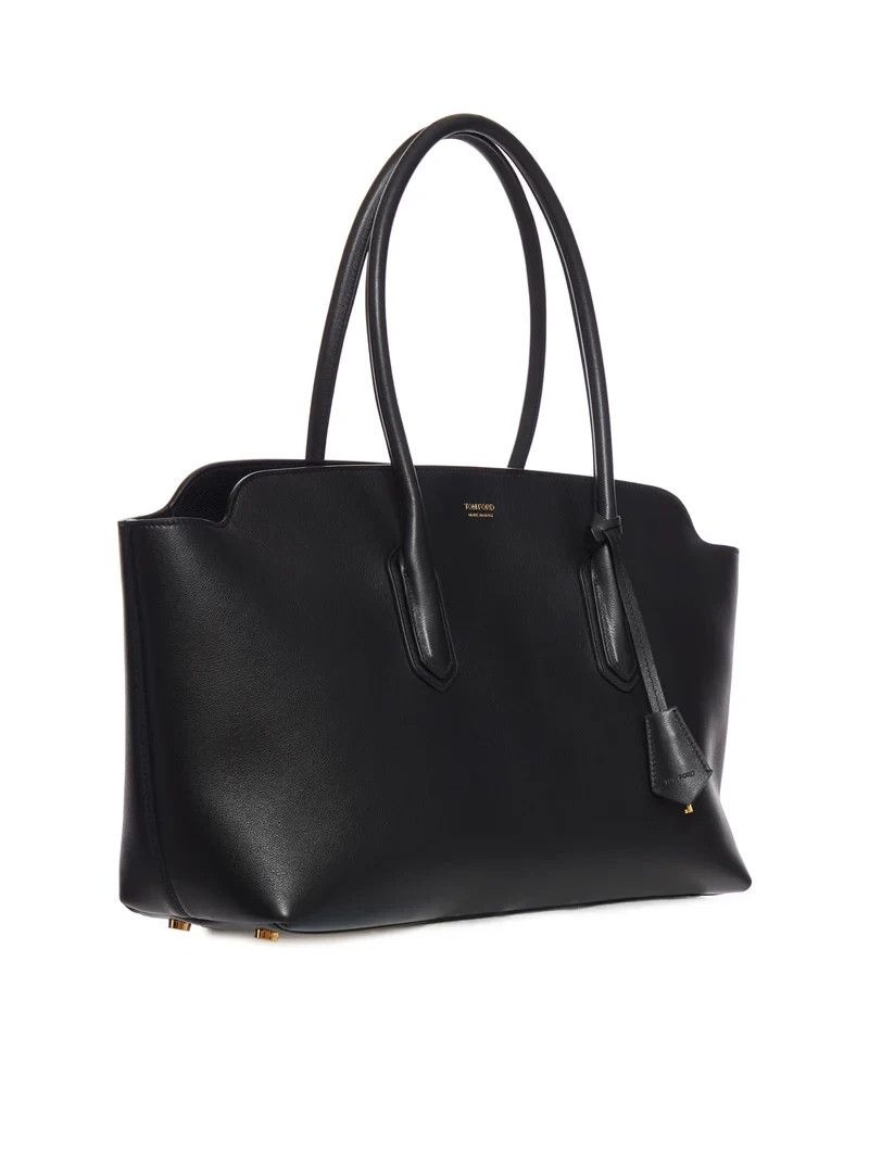 Tom Ford TOM FORD Black Leather Tote Bag New & Authentic Size ONE SIZE - 2 Thumbnail