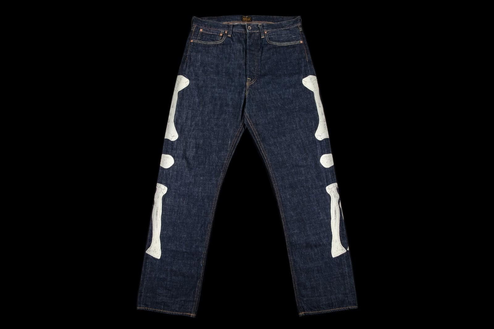 Kapital Kapital Bone Embroidered Denim Pant Indigo Size 34 Size US 34 / EU 50 - 2 Thumbnail