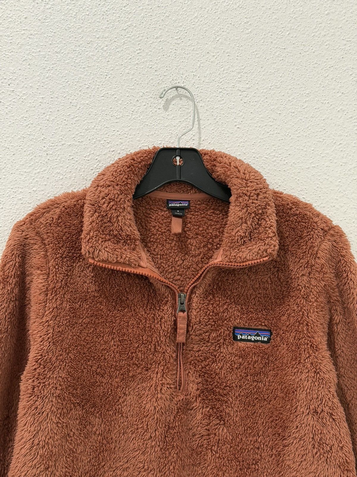 Patagonia Patagonia Womens 1/4 Zip Pullover Small Burnt Orange Sherpa Size S / US 4 / IT 40 - 4 Thumbnail