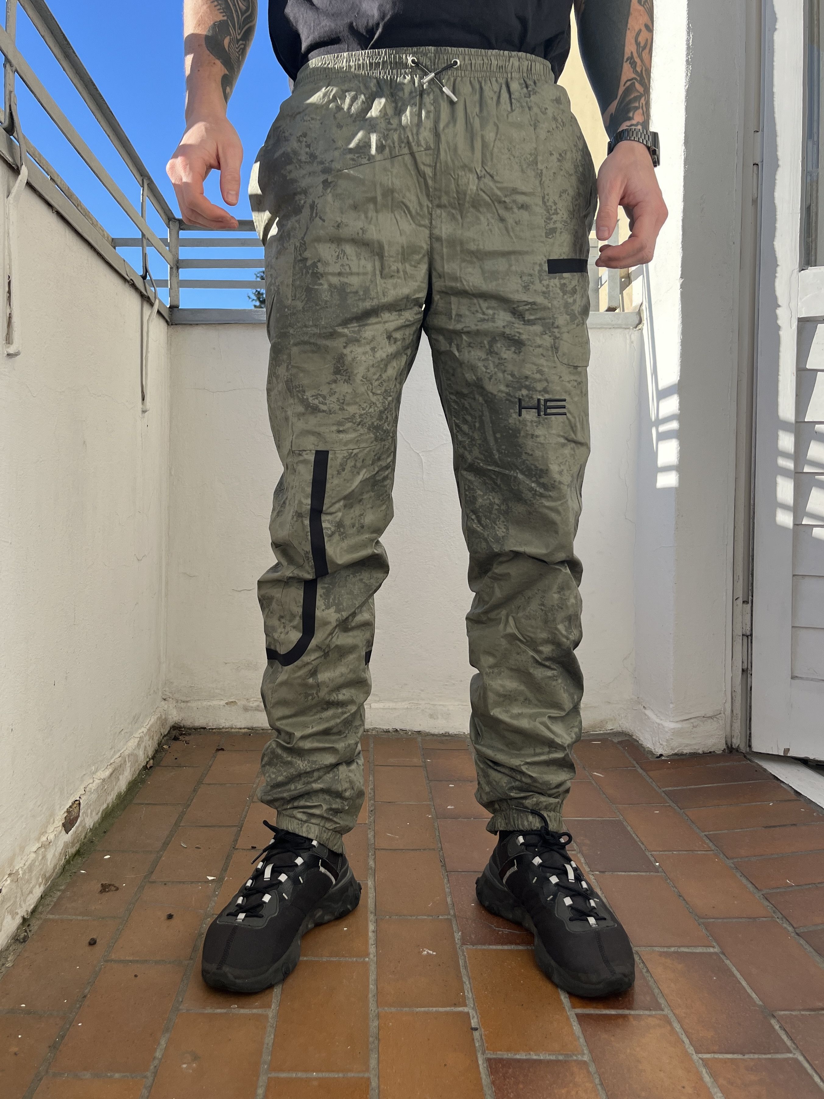 image of Heliot Emil Track Pants in Khaki, Men's (Size 32)