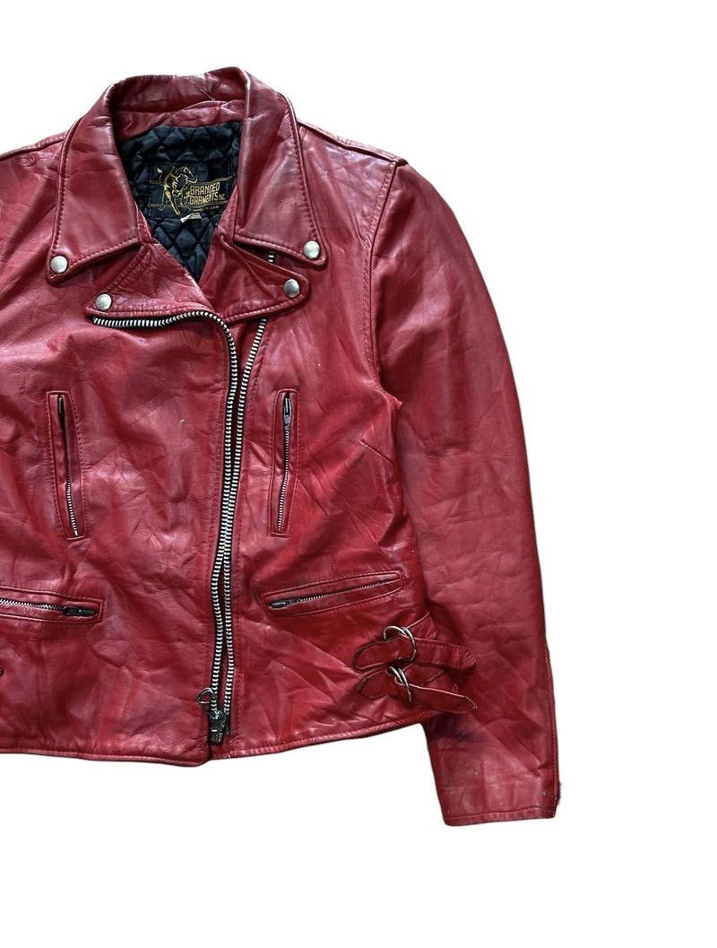 Branded Leather Vtg Branded Garments Double Collar Leather Jacket Size US S / EU 44-46 / 1 - 3 Thumbnail