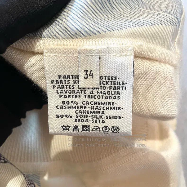 Hermes Hermes Chain print goat hair and silk blended knitted long Size XXS / US 00 / IT 34 - 4 Thumbnail