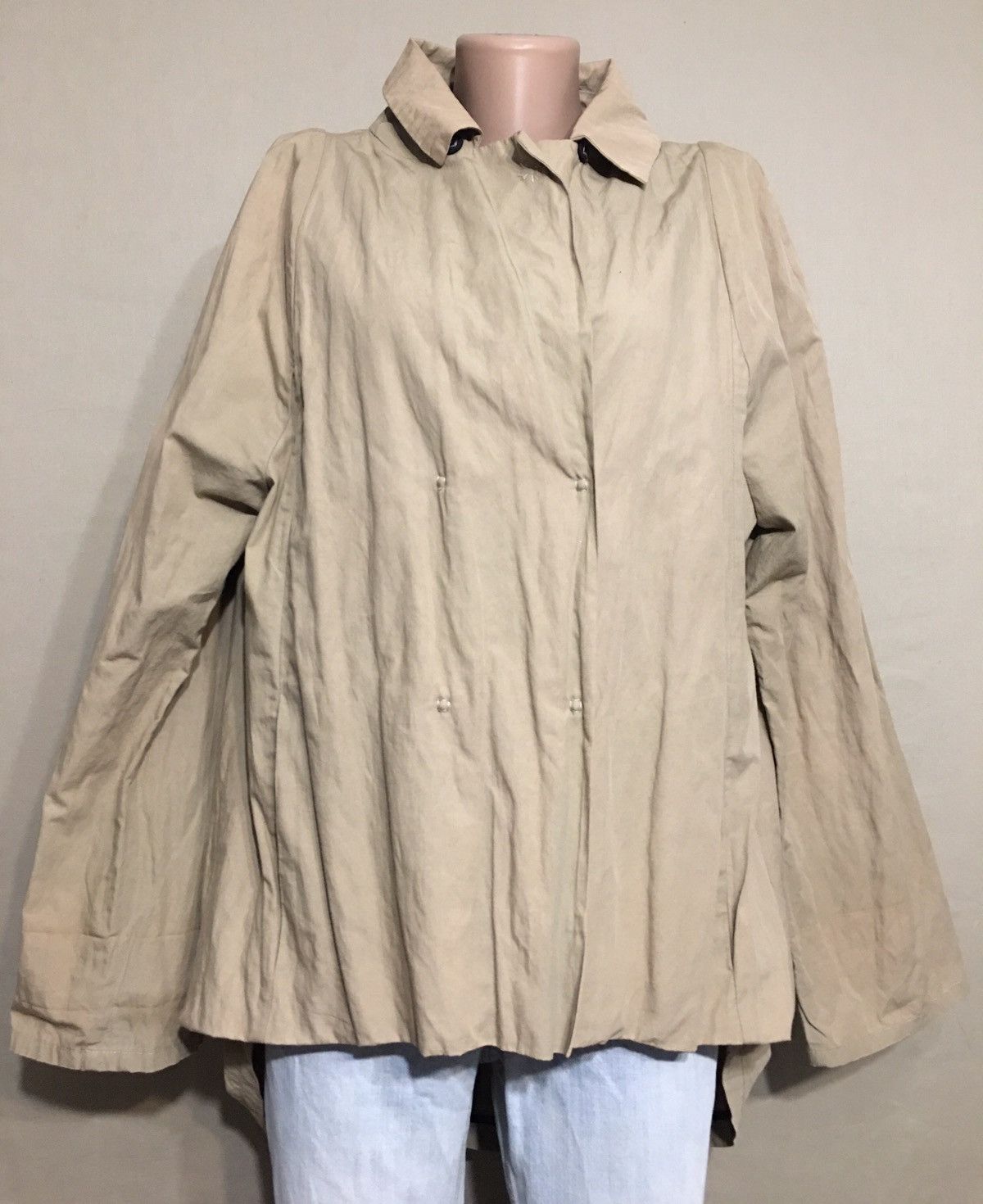 Annette Gortz Annette Gortz Beige Nylon Coat Jacket Size M / US 6-8 / IT 42-44 - 4 Thumbnail