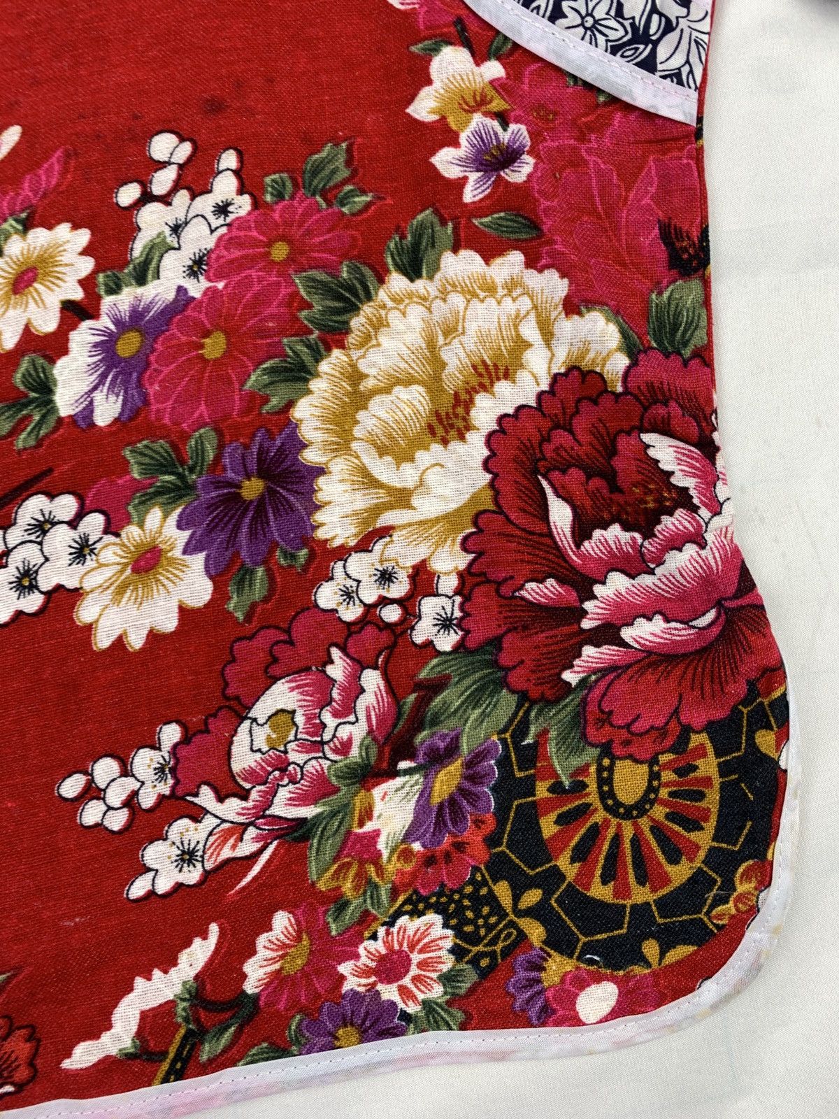 Japanese Brand Chinese Beautifully Flower Art Graphic Knotted Cheongsam Top Size XS / US 0-2 / IT 36-38 - 2 Thumbnail