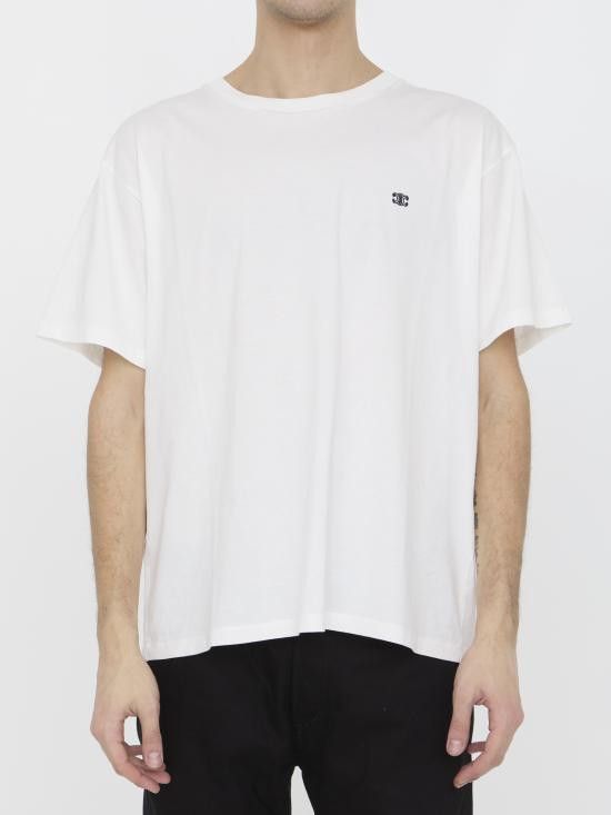 Celine CELINE Men T-Shirts 2X04I671Q WHITE Size US M / EU 48-50 / 2 - 1 Thumbnail
