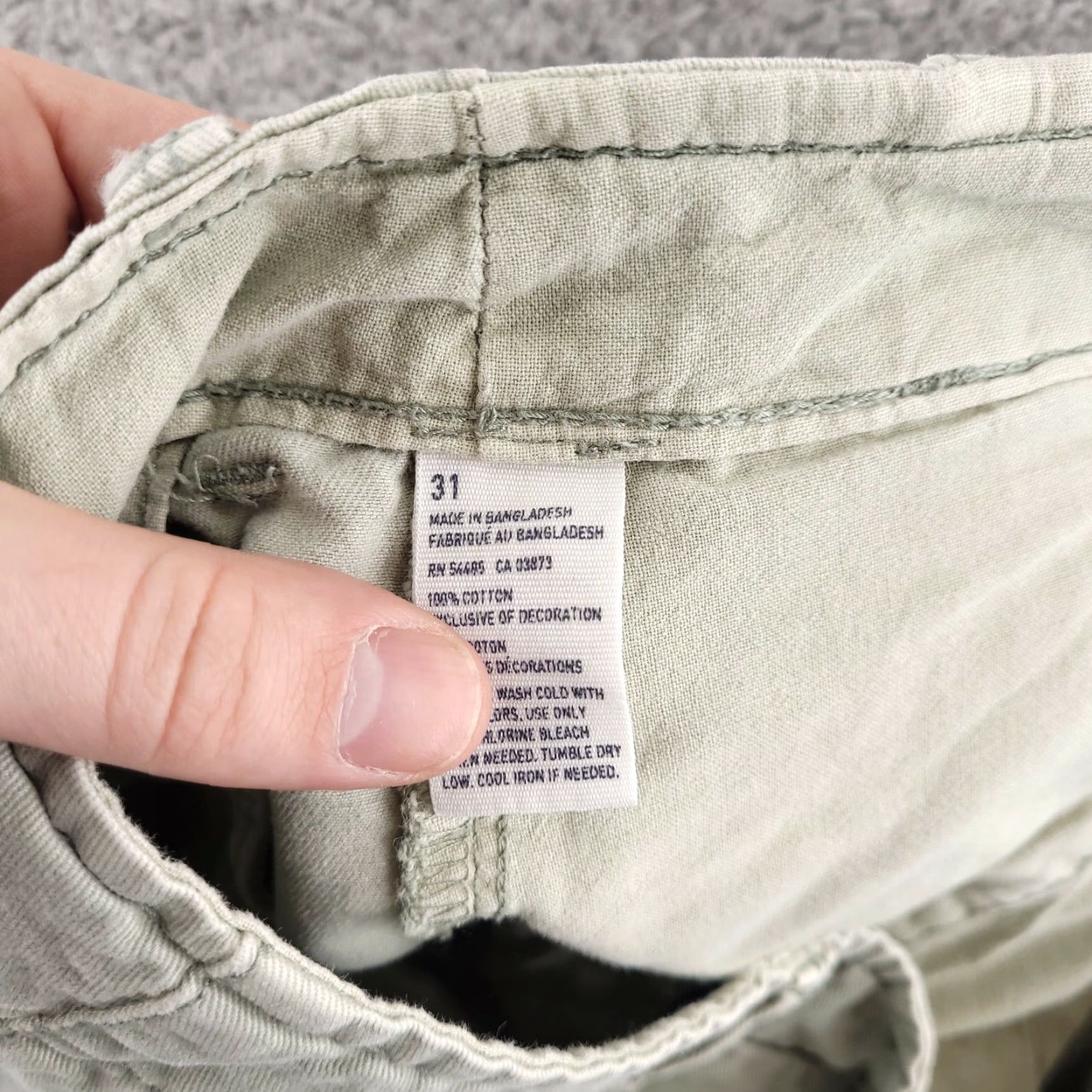 American Eagle Outfitters American Eagle Outfitters Slim Chino Shorts Mens 33 Mint Green Flat Front Casual Preppy Size US 33 - 4 Thumbnail
