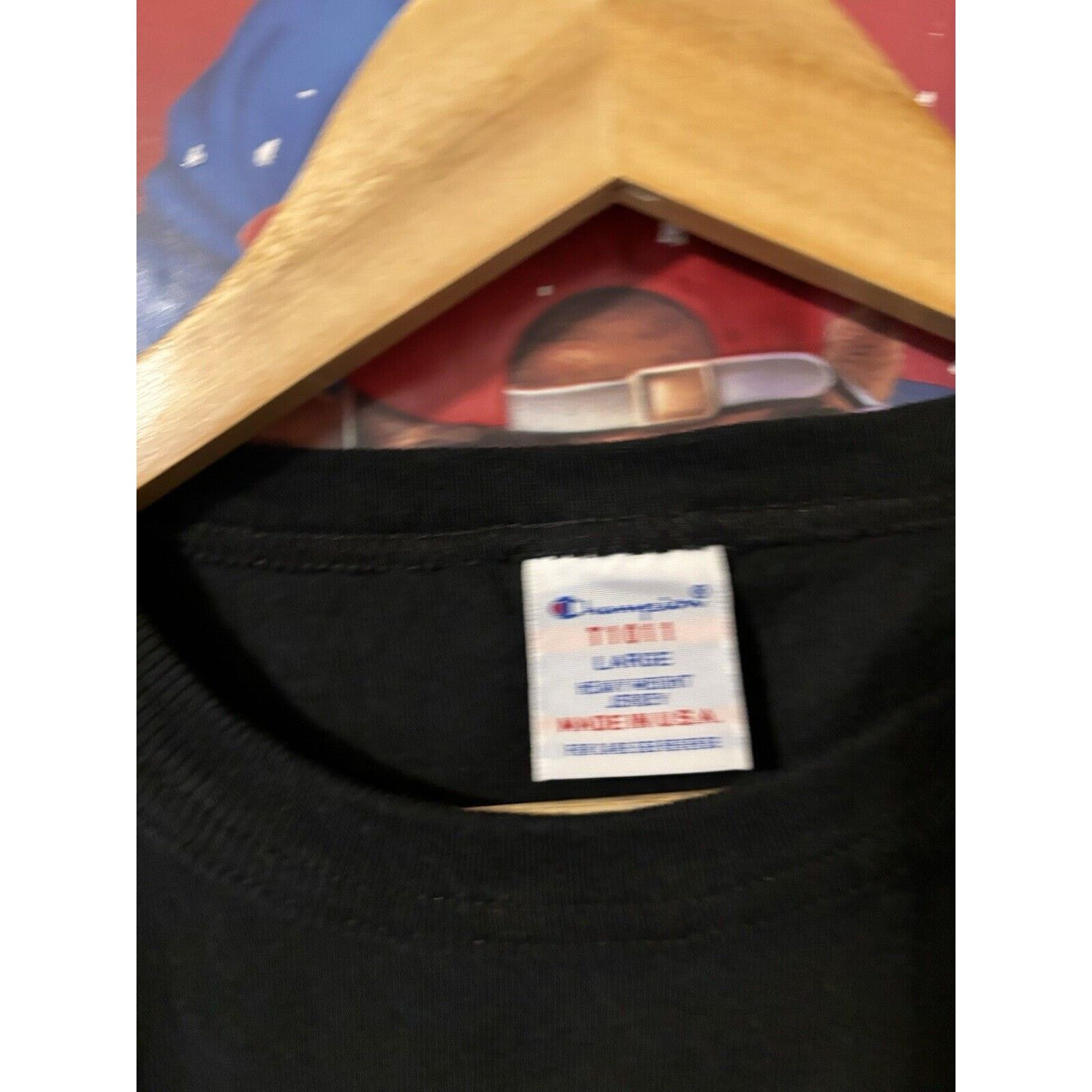 Champion Vintage Champion T1011 Heavy Weight Cotton T Shirt L Black Size US L / EU 52-54 / 3 - 5 Thumbnail