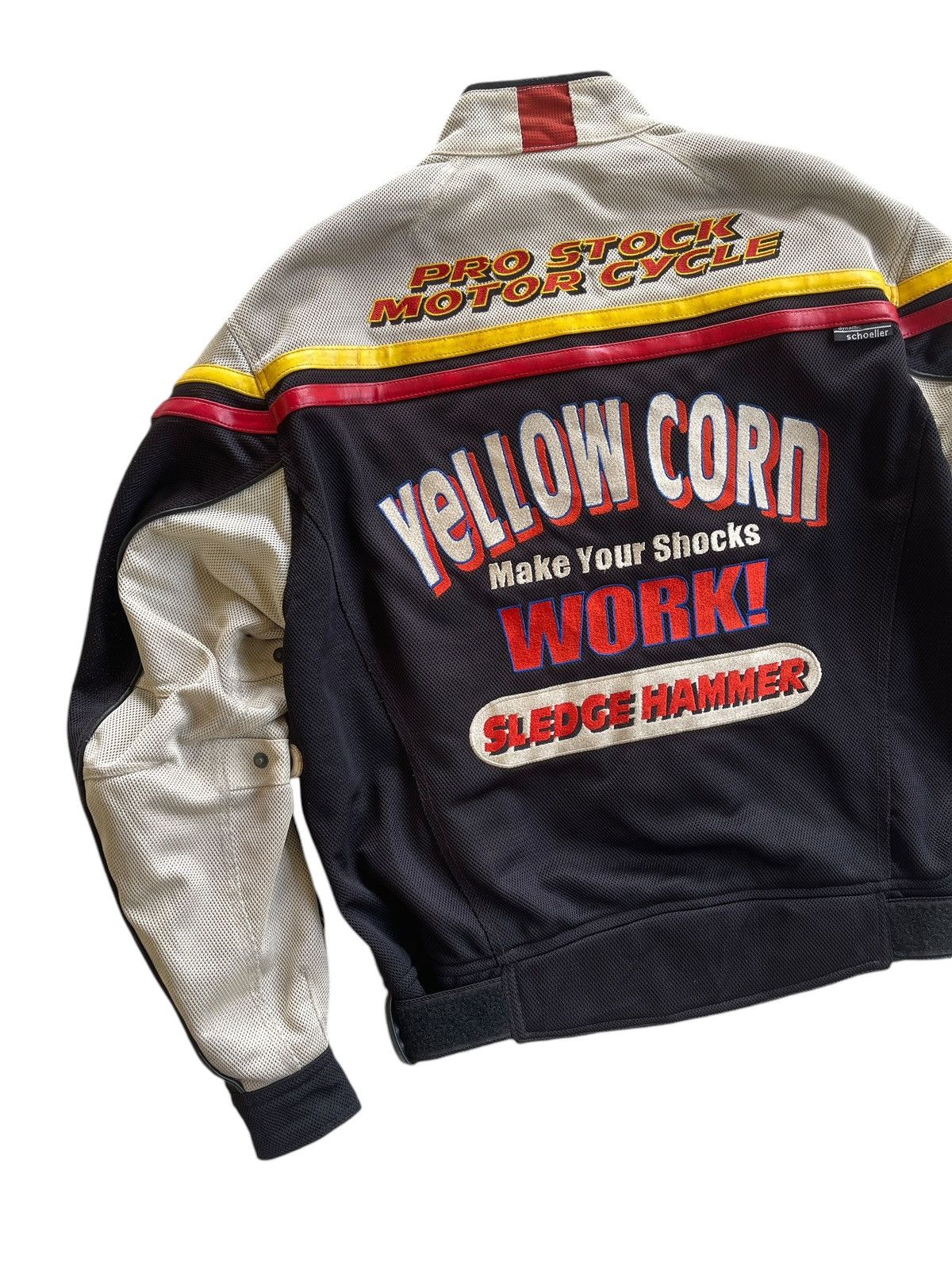 YELLOW CORN Vintage Yellow Corn X Lubricant NHRA Racing Schoeller Jacket Size US L / EU 52-54 / 3 - 8 Thumbnail
