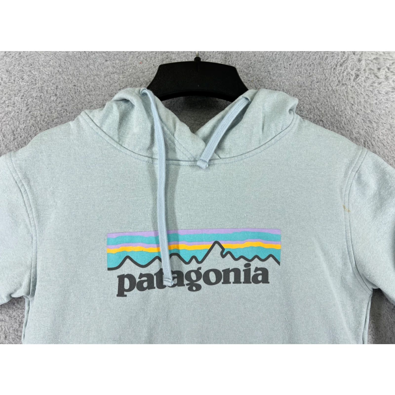 Patagonia Patagonia Hoodie Womens XS Blue Pullover Hooded Logo Jersey Lightweight Regular Crew Neck Activewear Sleeved Long Solid Size XS / US 0-2 / IT 36-38 - 6 Thumbnail