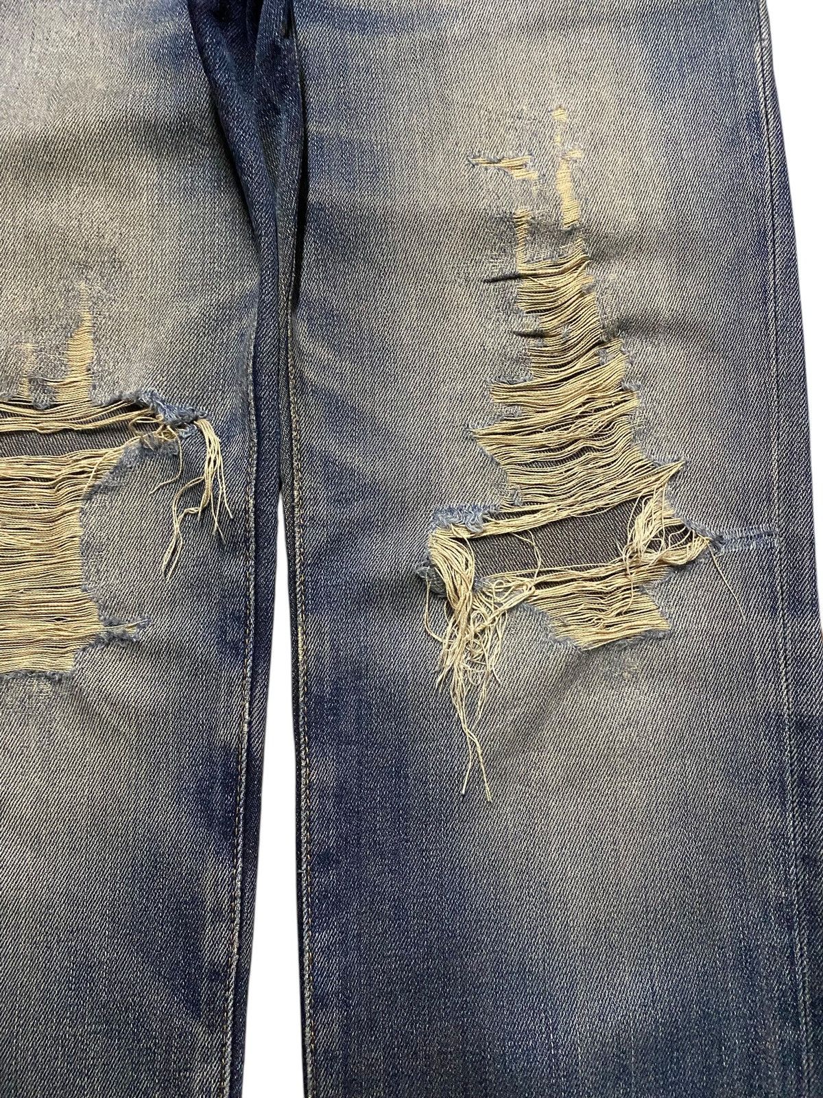 Edwin Vintage Japanese Brand Edwin 503 Distressed Slim Jeans Size US 30 / EU 46 - 8 Thumbnail