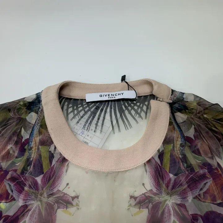 Givenchy Givenchy Givenchy Floral Silk Short Sleeve TShirt -2507 Size US XXS / EU 40 - 5 Thumbnail