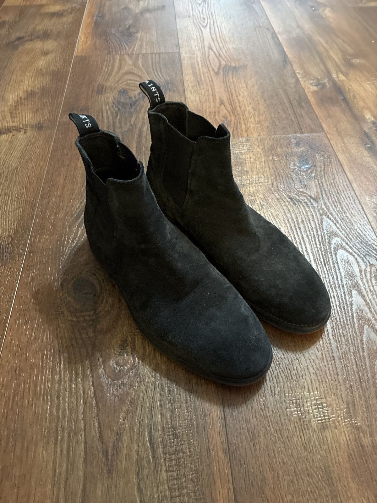Allsaints Vintage Black Suede Allsaints Chelsea Boots Size US 10 / EU 43 - 1 Thumbnail